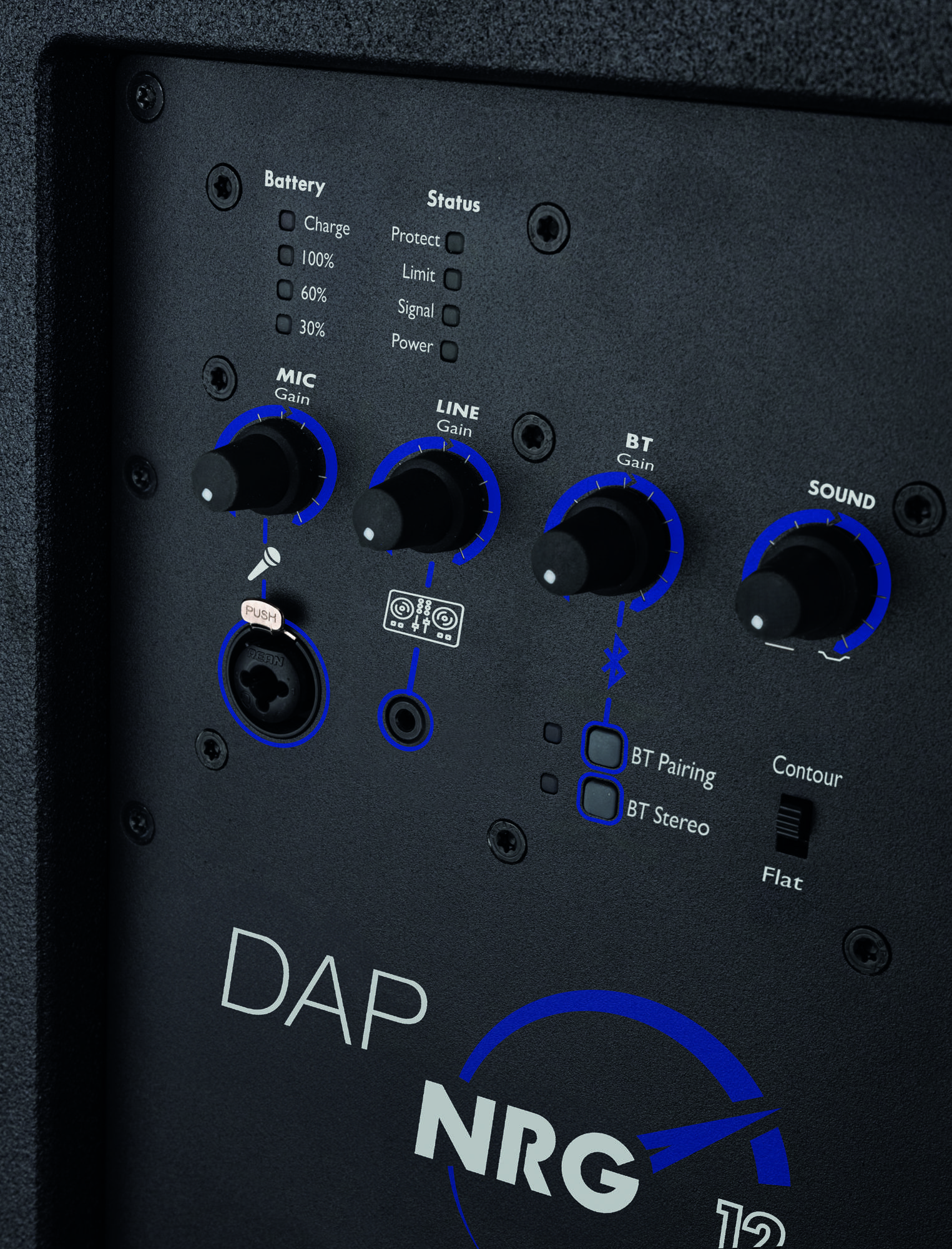 DAP NRG-12 Mobile 12" Akku-Lautsprecher mit Bluetooth 5.0