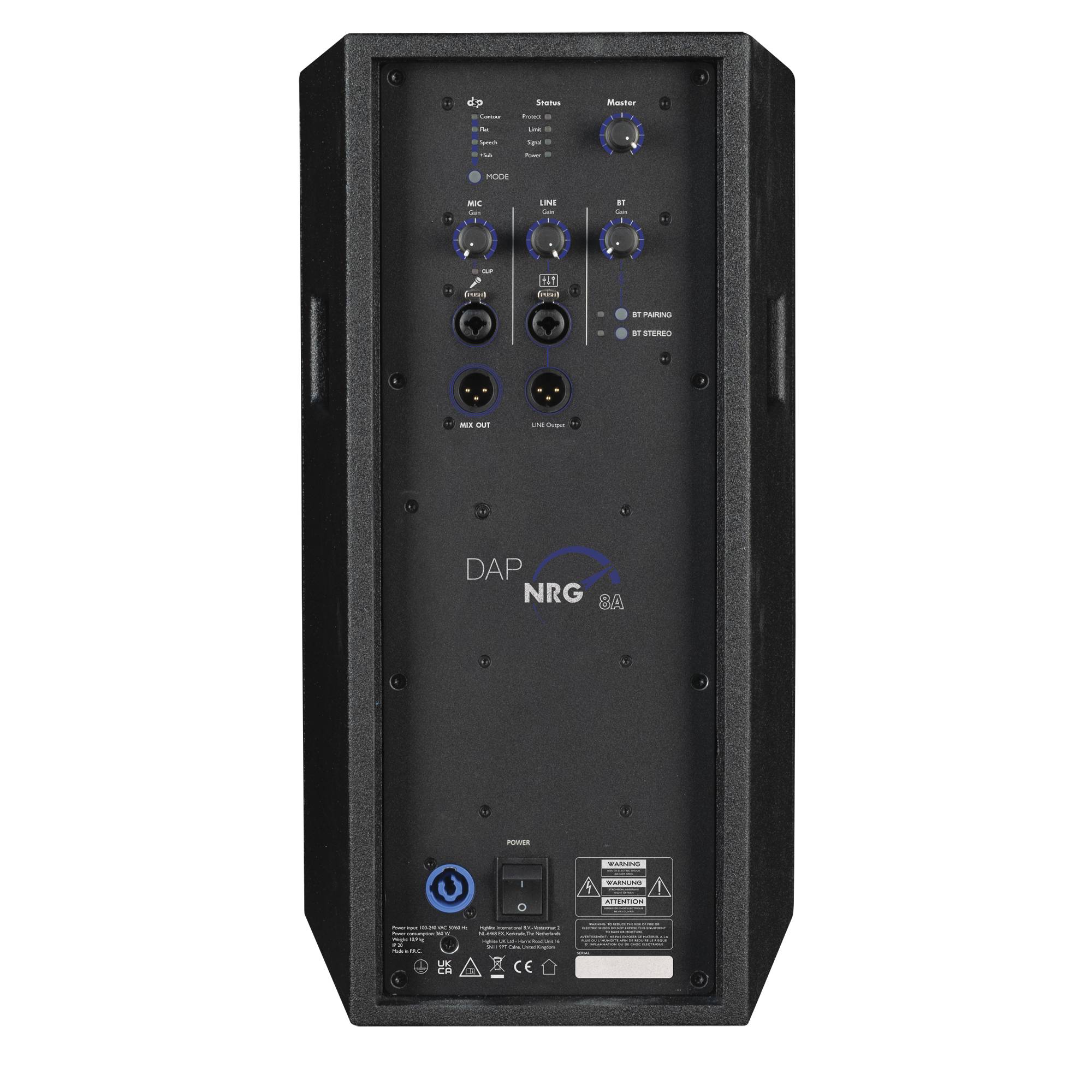 DAP NRG-8A Aktiver 8” Breitbandlautsprecher