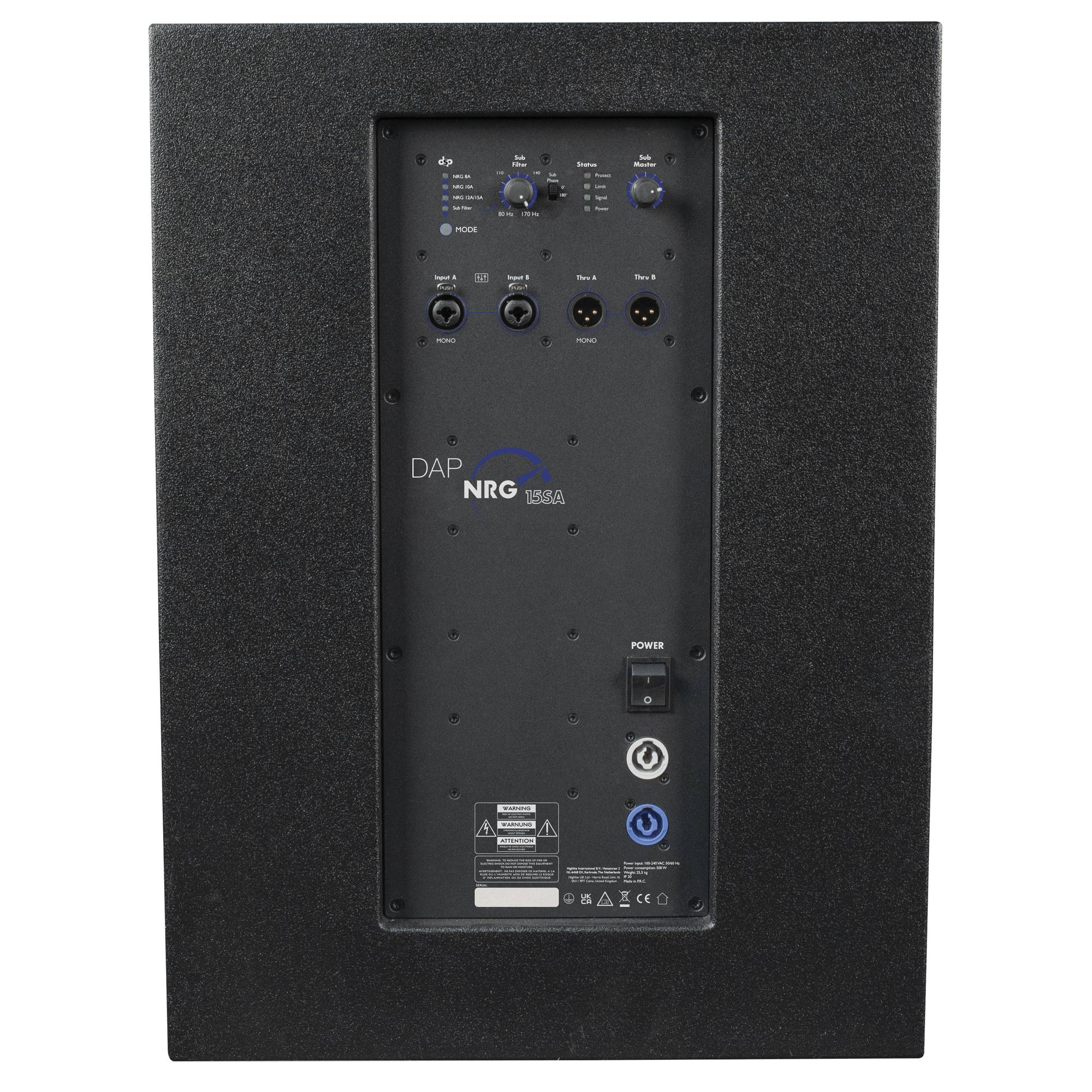 DAP NRG-15SA Aktiver 15“ Reflex-Subwoofer