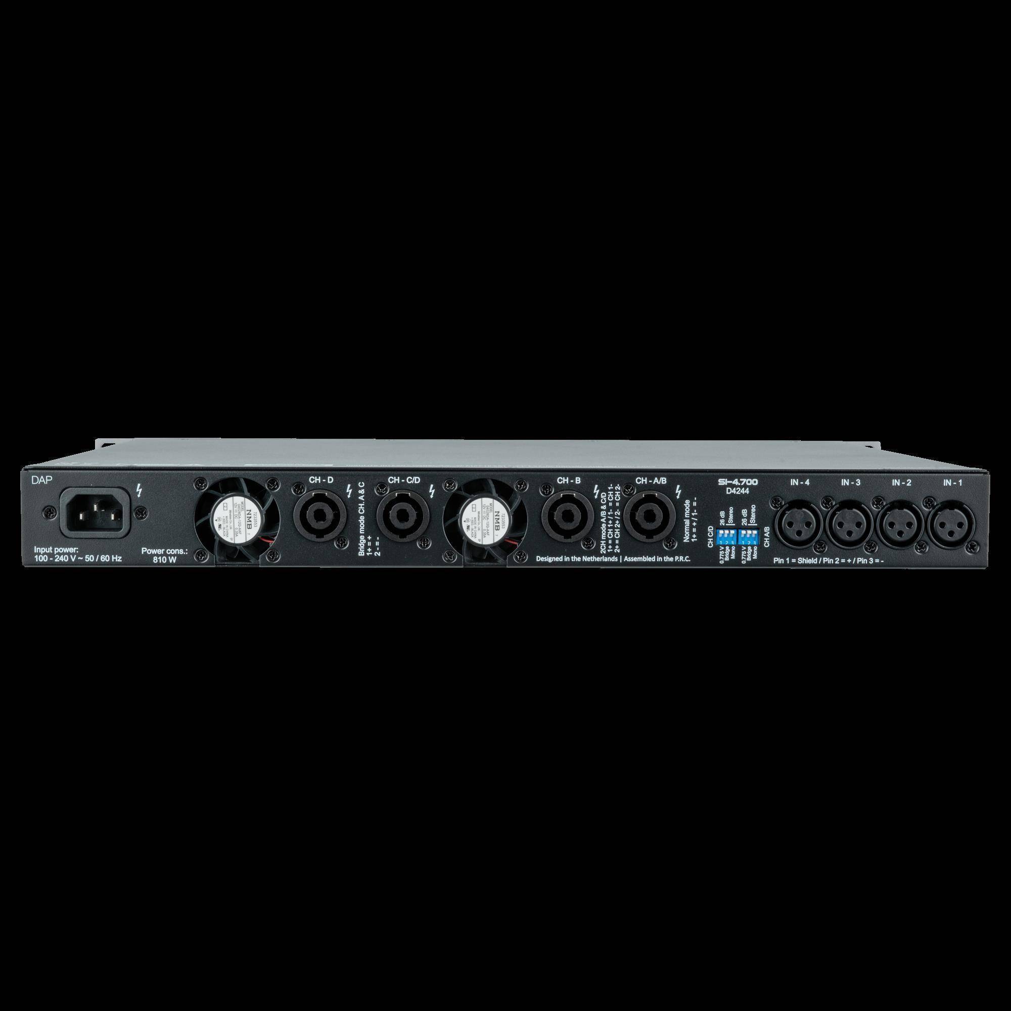 DAP SI-4.700 4 x 700 W Verstärker zur Festinstallation