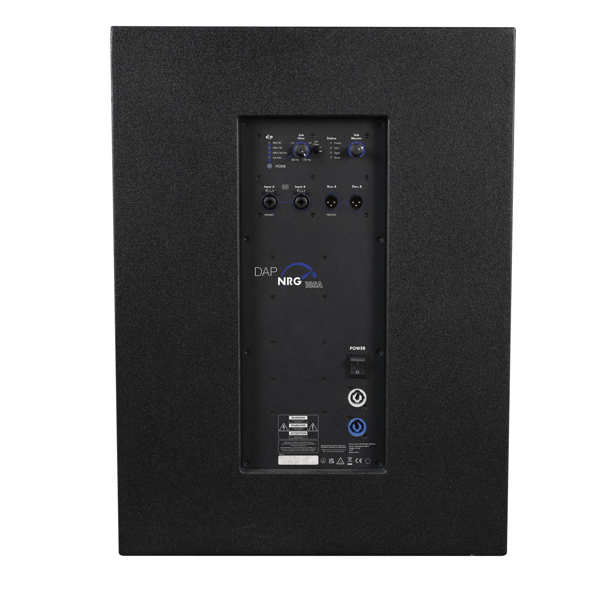 DAP NRG-18SA Aktiver 18“ Reflex-Subwoofer