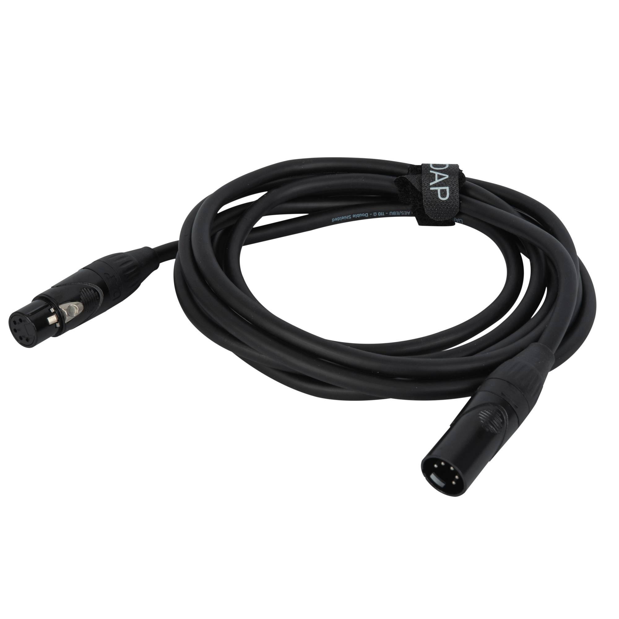 DAP FLX08 - DMX/AES-EBU XLR/M 5P to XLR/F 5P 6 m