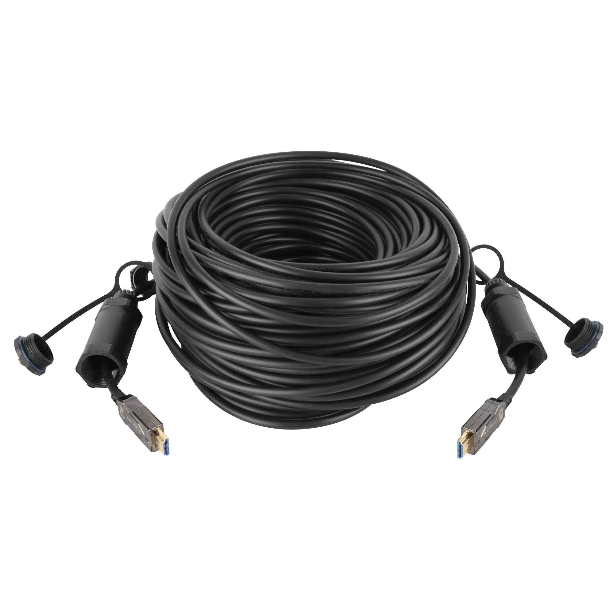 DAP Armoured HDMI 2.1 AOC 8K Fibre Cable 50 m - gepanzert - vergoldet