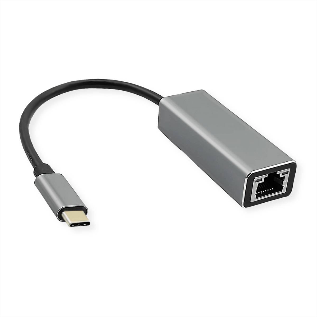 ROLINE USB 3.2 Gen 1 Typ C zu 5-Gigabit-Ethernet Konverter Netzwerk-Adapter Gigabit Ethernet
