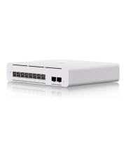 Ubiquiti Switch full managed Layer3 10 Port 8x GbE PoE Budget 155W bt 2x Kompakter für die Tisch-/Wandmontage geeigneter professioneller 8-Po