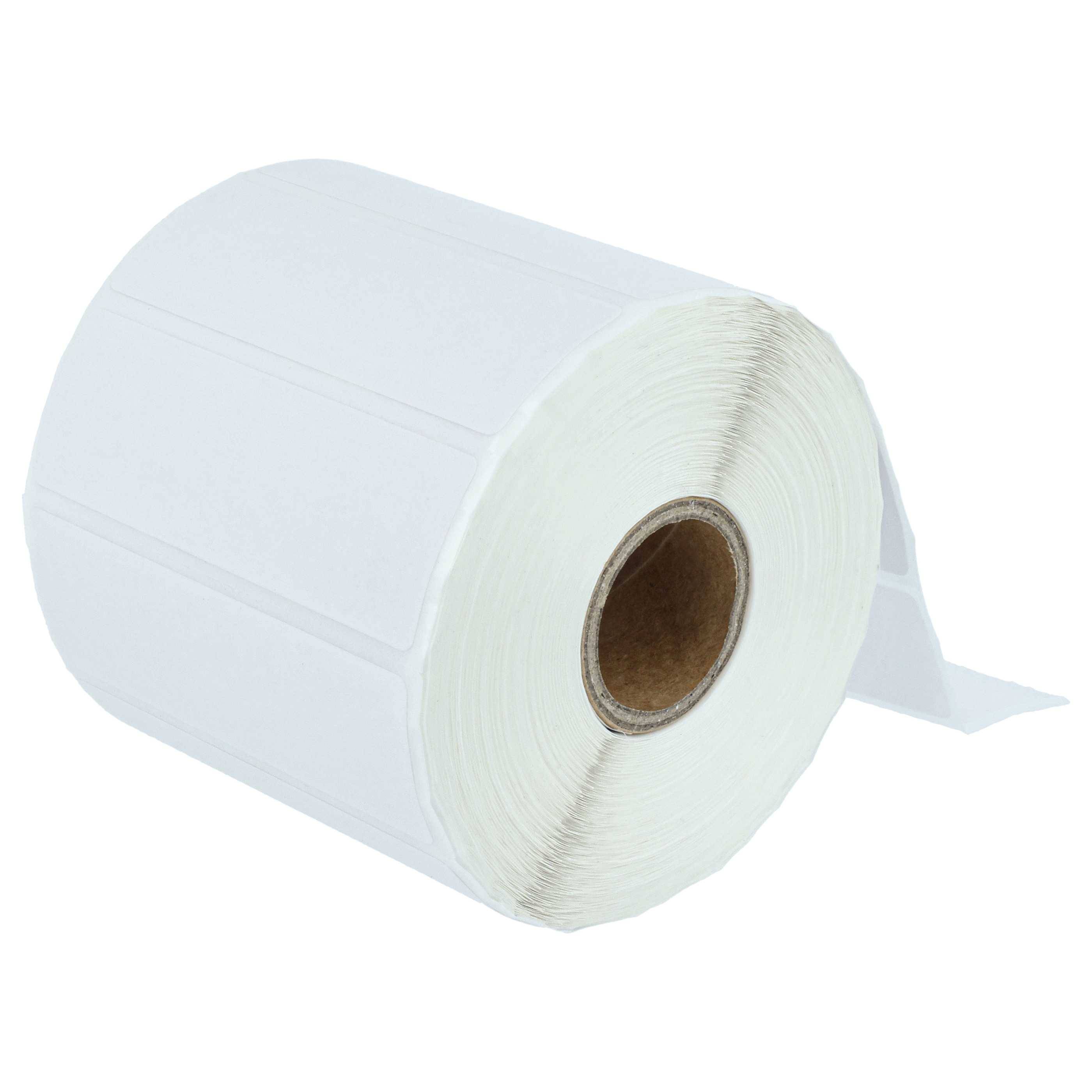 vhbw 10x Thermo-Etiketten-Rolle 25,4mm x 76,2mm (1375 Etiketten) kompatibel mit Zebra ZT230, ZT220, ZT400, ZT200, Z6M Etiketten-Drucker