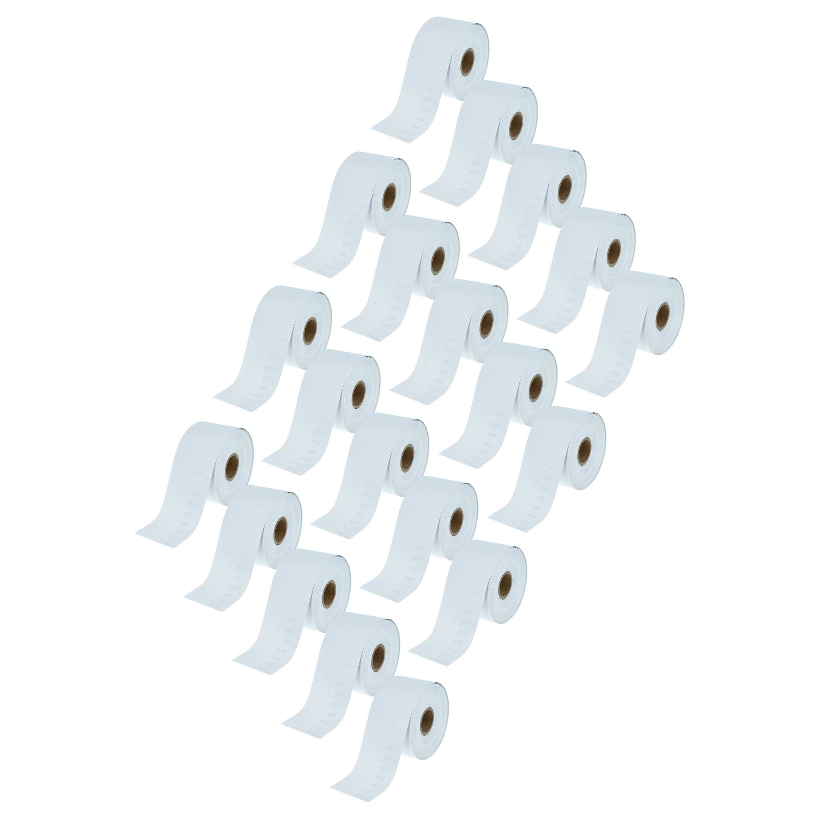 vhbw 20x Etiketten-Rolle 51mm x 89mm (300 Etiketten) kompatibel mit Dymo LabelWriter 400 Turbo, 400 Duo, 400, 320, 330 Etiketten-Drucker