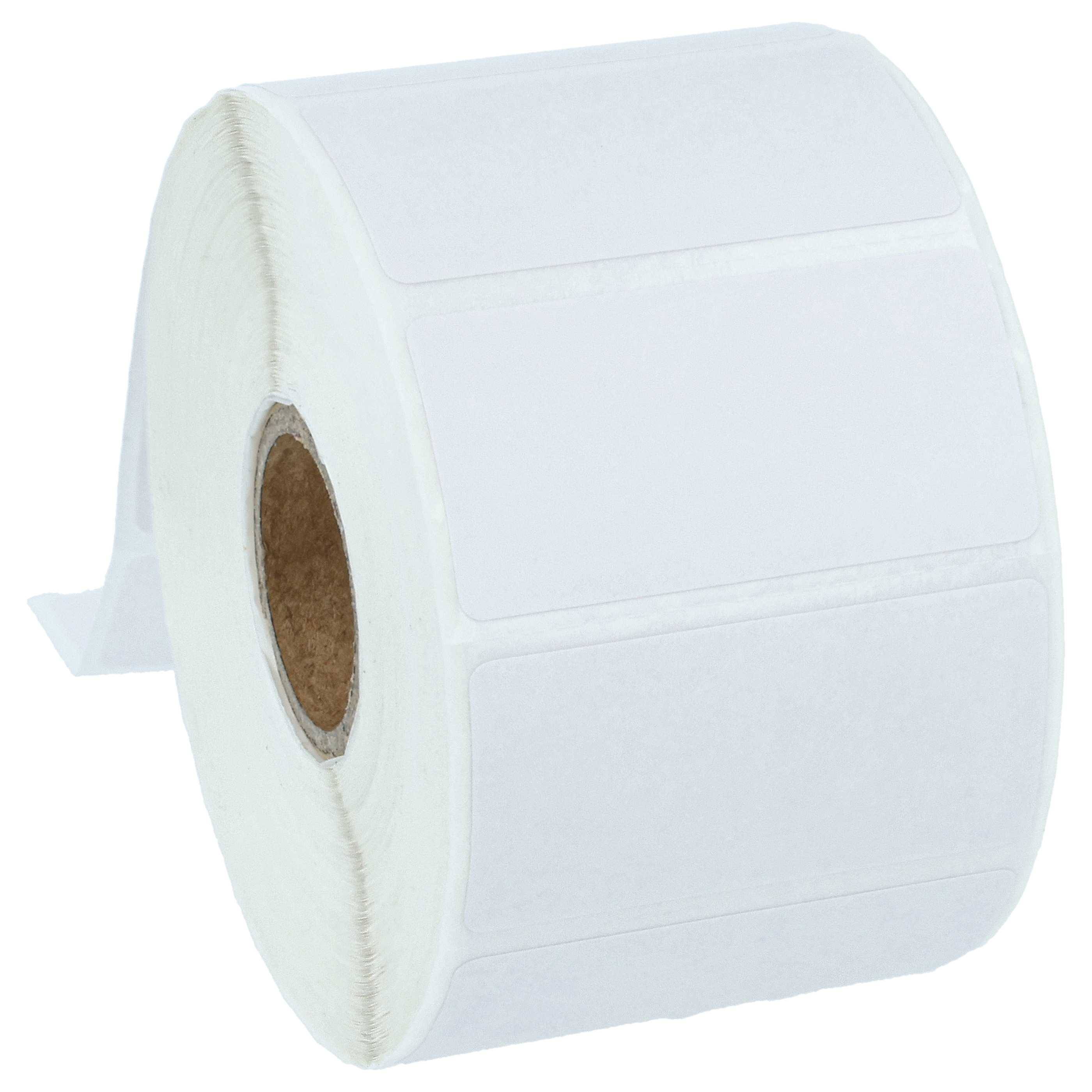 vhbw 10x Thermotransfer-Etiketten-Rolle 25,4mm x 50,8mm (1300 Etiketten) kompatibel mit Citizen CL-S631, CL-S621 Etiketten-Drucker