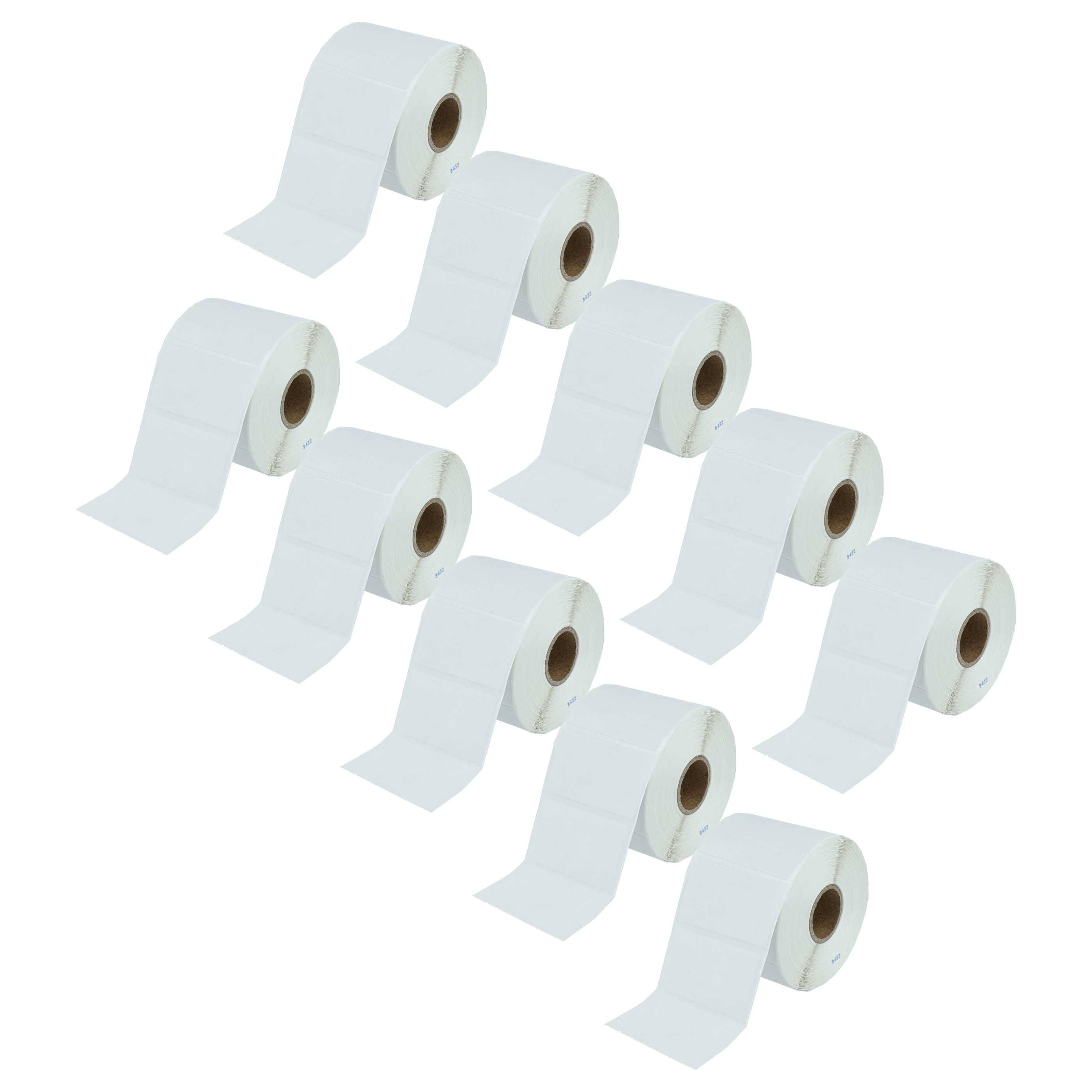 vhbw 10x Thermotransfer-Etiketten-Rolle 31,7mm x 57,15mm (1000 Etiketten) kompatibel mit Citizen CLP6002, CLP-521 Etiketten-Drucker
