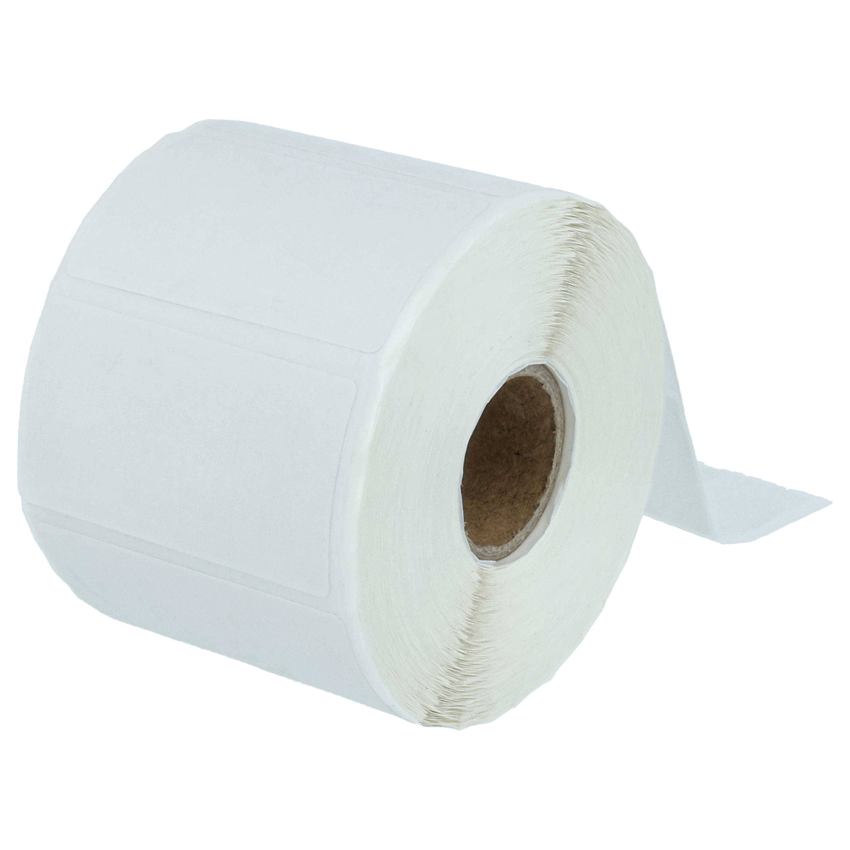 vhbw 10x Thermotransfer-Etiketten-Rolle 31,7mm x 57,15mm (1000 Etiketten) kompatibel mit Zebra TLP2242, LP2844, S4M Etiketten-Drucker