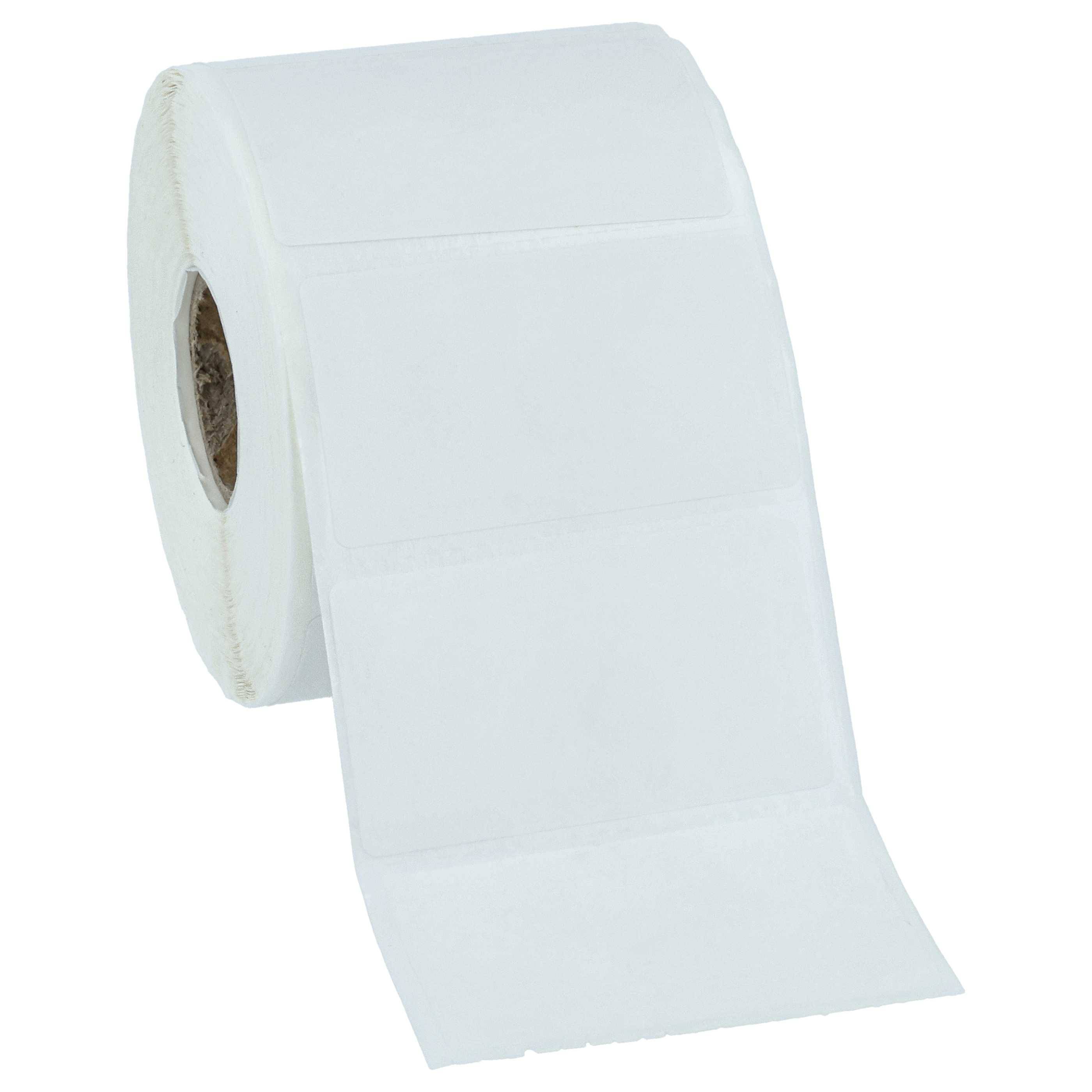 vhbw 10x Thermotransfer-Etiketten-Rolle 31,7mm x 57,15mm (1000 Etiketten) kompatibel mit Zebra TLP2642, TLP2742 Etiketten-Drucker