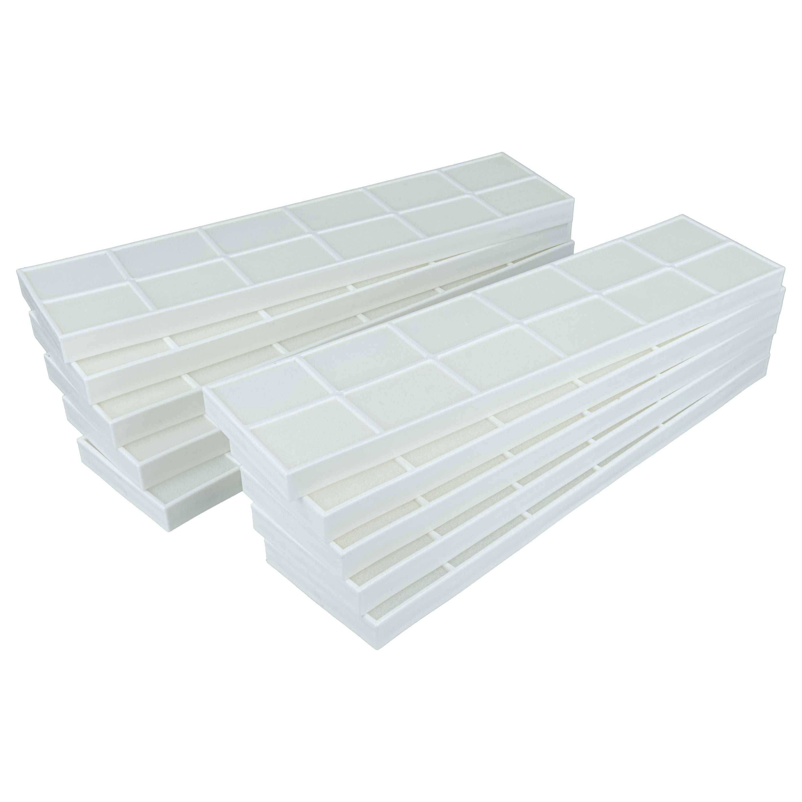 vhbw 10x Luftfilter G3 / ISO Coarse 30% Ersatz für Zehnder 990322100 für Lüfter, Ventilator, Lüftungsgerät