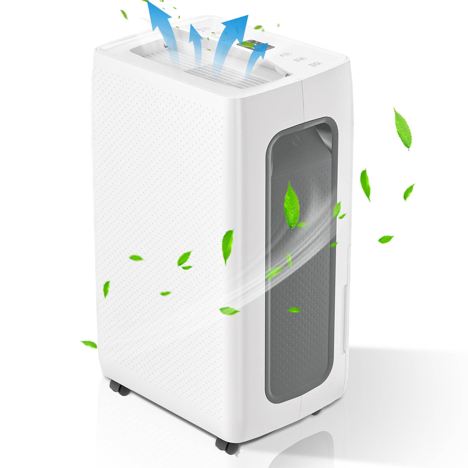 Luftentfeuchter - 26 L / Tag, 4,5L Behälter, bis 30 m², elektrisch, Wäschetrocknung, 24H Timer, Auto-Modus - Raumentfeuch Entfeuchtungsleistung