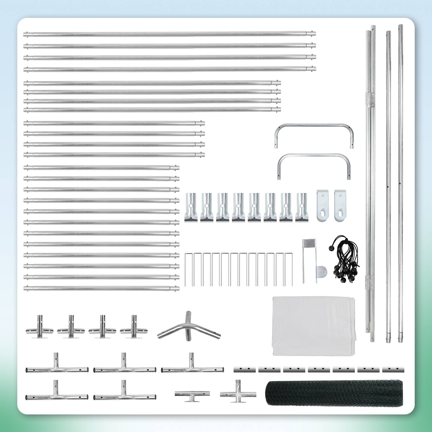 Hühnerstall Hühnerhaus Dach Geflügelstall Kleintier Ställe Freilaufgehege mit abschließbare Tür, 3 x 2 x 2 m