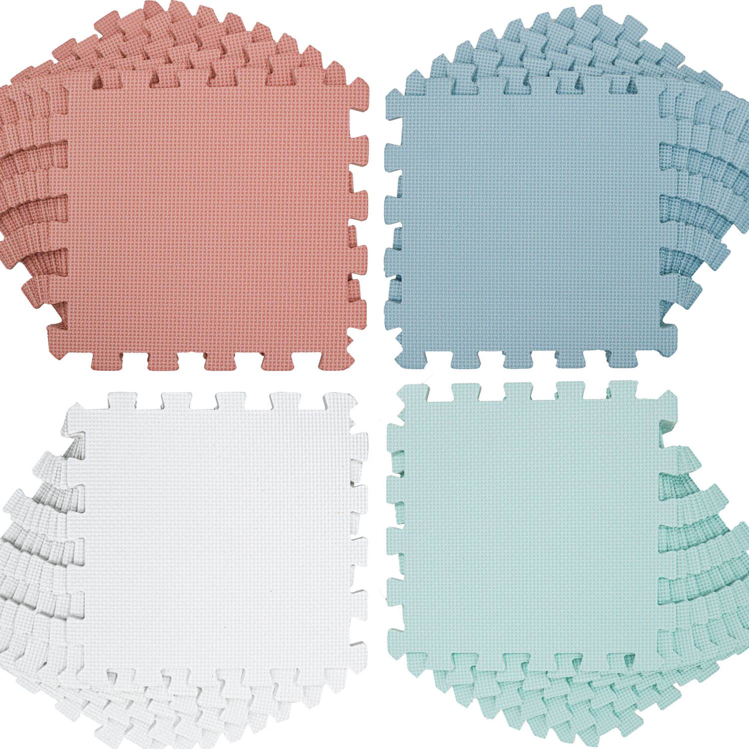 9 Teile Spielmatte Baby Puzzlematte - 30x30 Krabbelmatte Bodenmatte Kinderzimmer