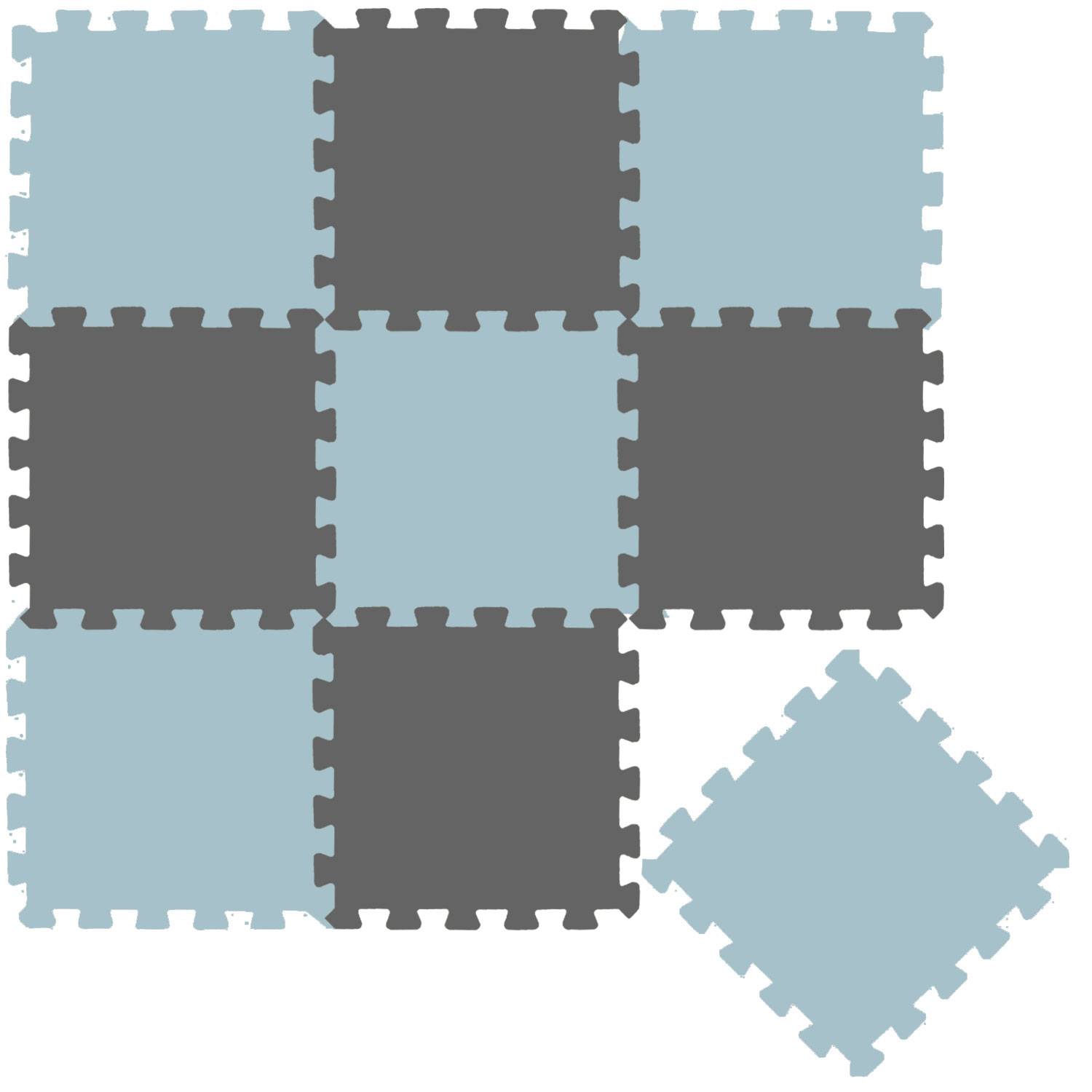 9 Teile Spielmatte Baby Puzzlematte - 30x30 Krabbelmatte Bodenmatte Kinderzimmer