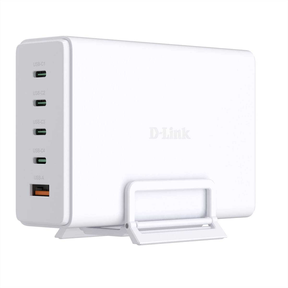 D-Link DCF-241 - Netzteil - GaN + AC-Netzteil - 240 Watt - 5 A - Power Delivery 3.1, QC 4.0 - 5 Ausgabeanschlussstellen