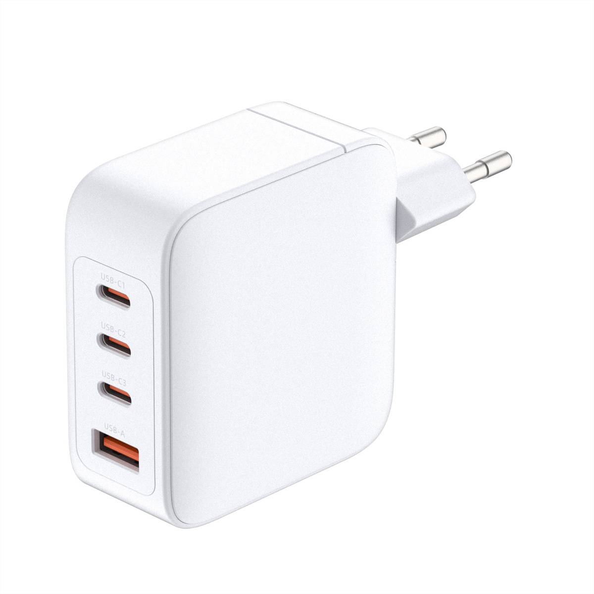 D-Link DCF-141 - Netzteil - GaN - 140 Watt - 5 A - Power Delivery 3.1, QC 4.0 - 4 Ausgabeanschlussstellen (3 x USB-C, US