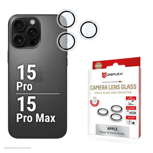 DISPLEX CamGlass Single iP 15 Pro/15 Pro Max