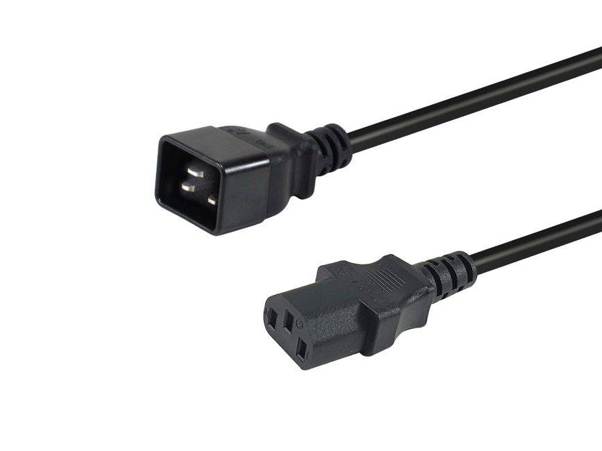 Equip 112140, 1,8 m, IEC C20, IEC C13, H05VV-F3G, 250 V, 16 A
