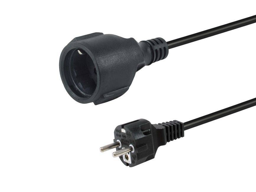 Equip 112181, 3 m, CEE7/7, CEE7/3, H05VV-F3G, 250 V, 16 A