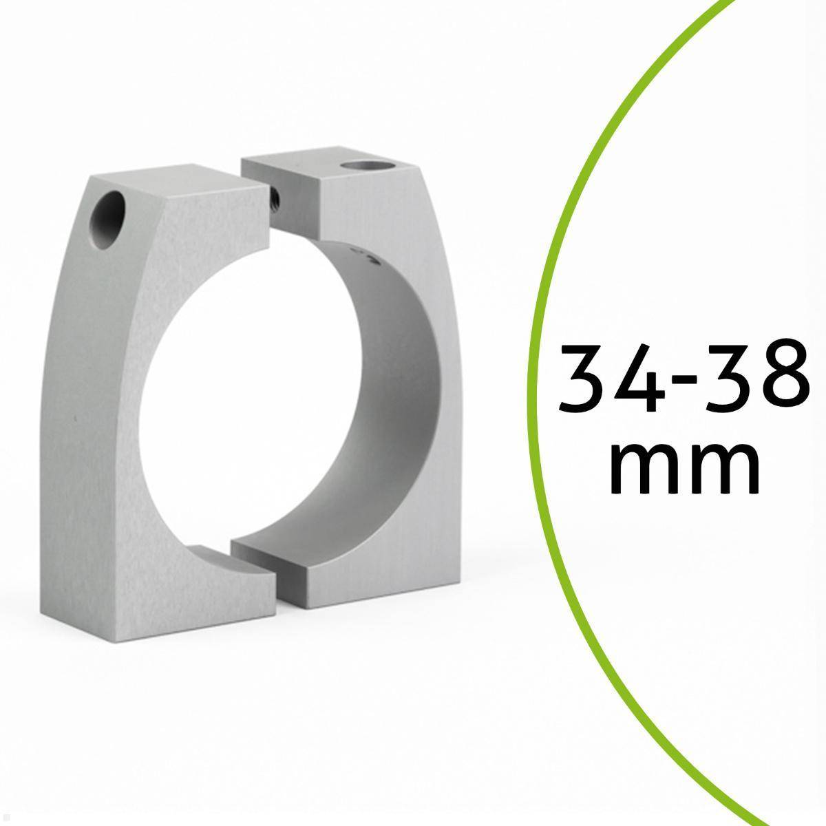 MonLines MBR38S Befestigungsring für Säulen 34-38 mm silber