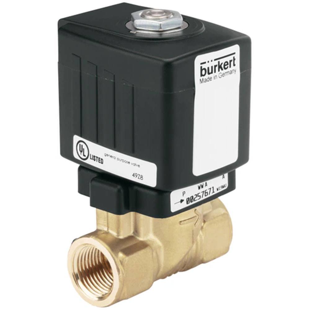 2/2-Wege-Magnetventil - Typ 6213 - zwangsgesteuert - Messing - G2" - 0 bis 10 bar - 230 V