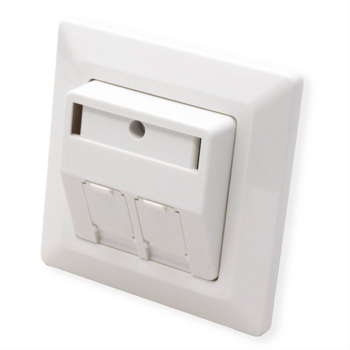 ROLINE Unterputzdose Modulaufnahme, 2fach, für Keystones