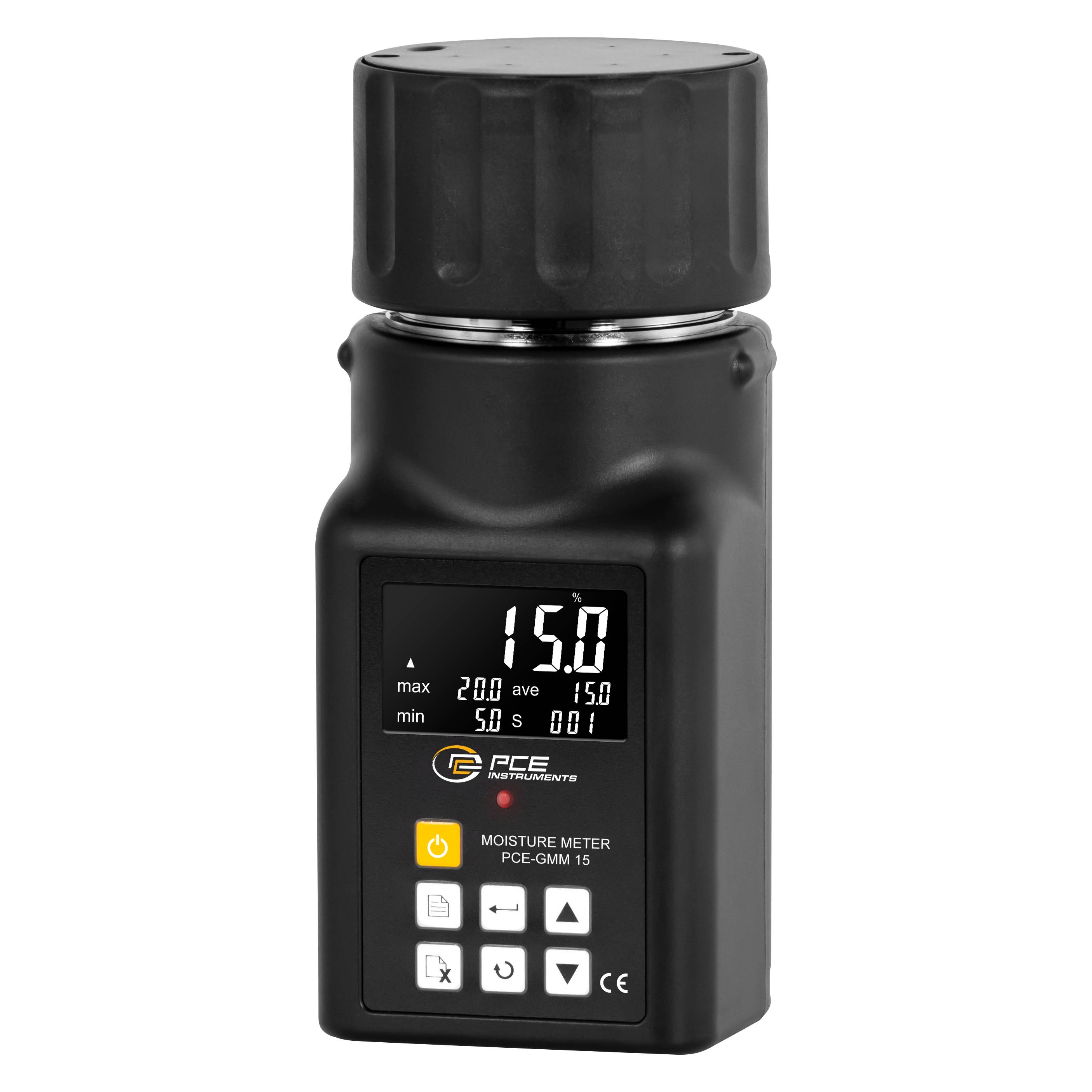 PCE Instruments Getreide Feuchtemesser PCE-GMM 15 für 25 Saatgutarten |Messbereich 3…80 % |Auflösung 0,1% |Datenspeicher