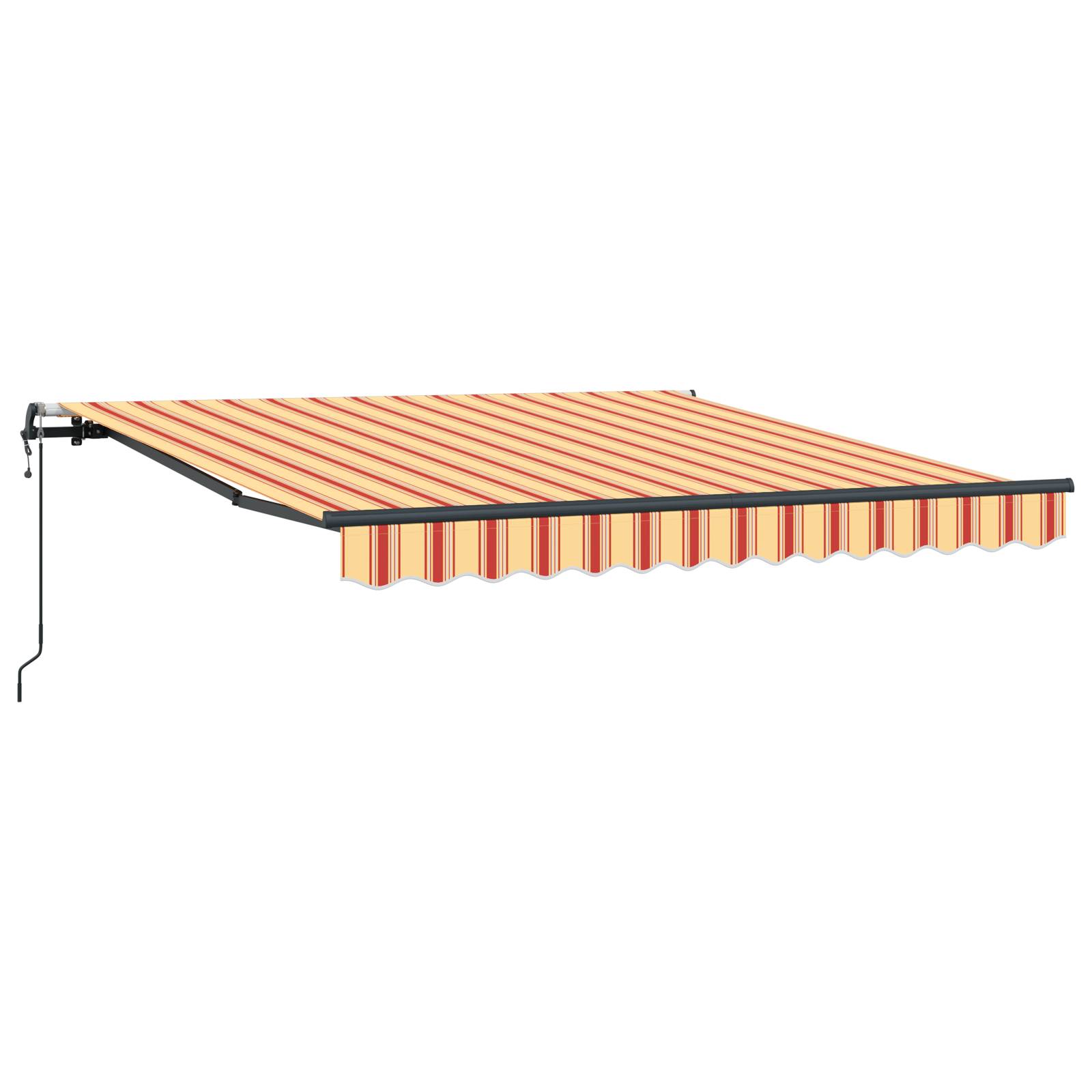 vidaXL Automatische einziehbare Markise Gelb und Orange 300x250 cm