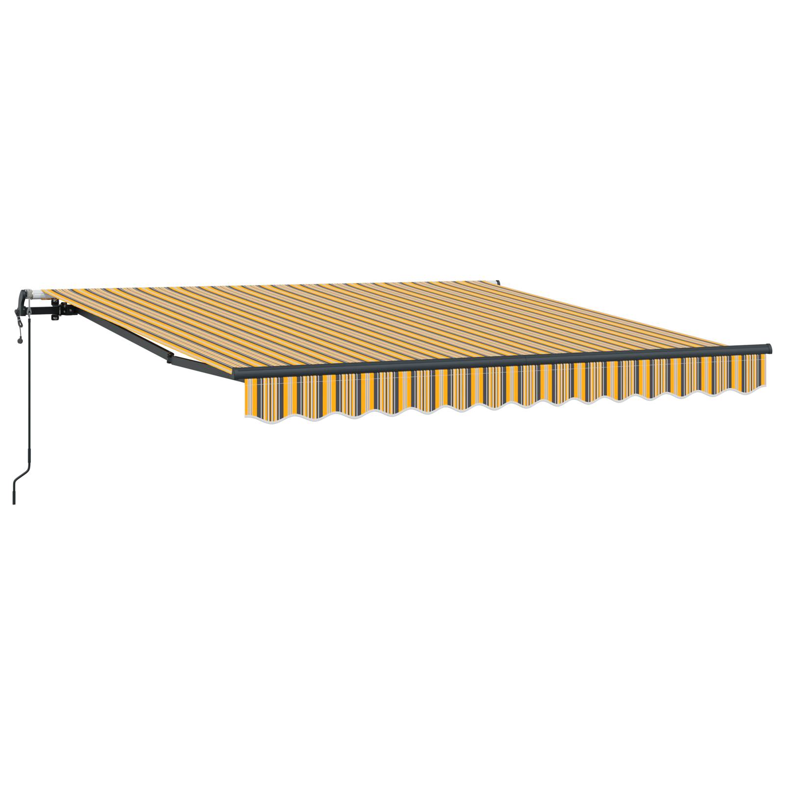vidaXL Automatisch einziehbare Markise Gestreift 350x250 cm