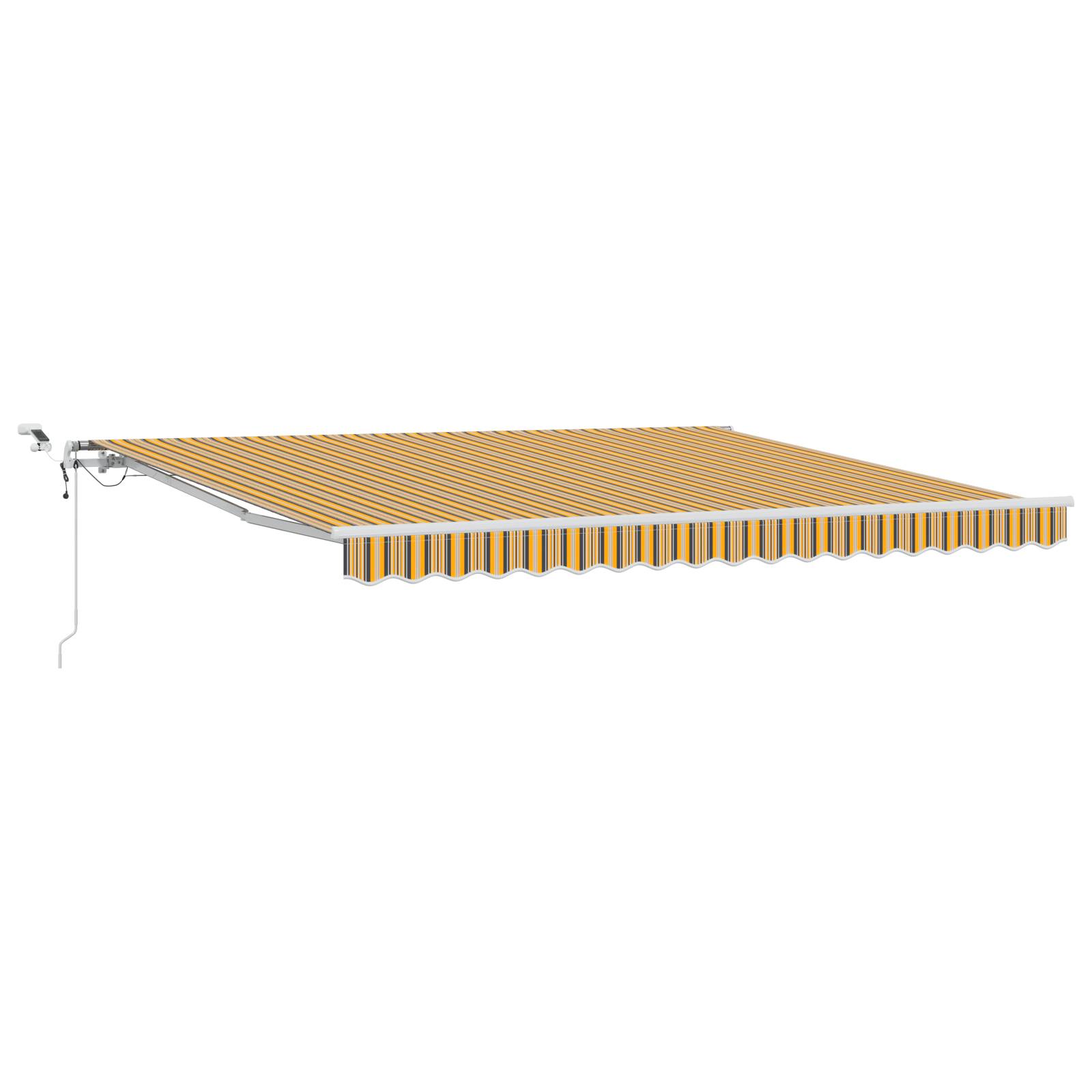 vidaXL Automatische einziehbare Markise mit LED Mehrfarbigen Streifen 400x300 cm