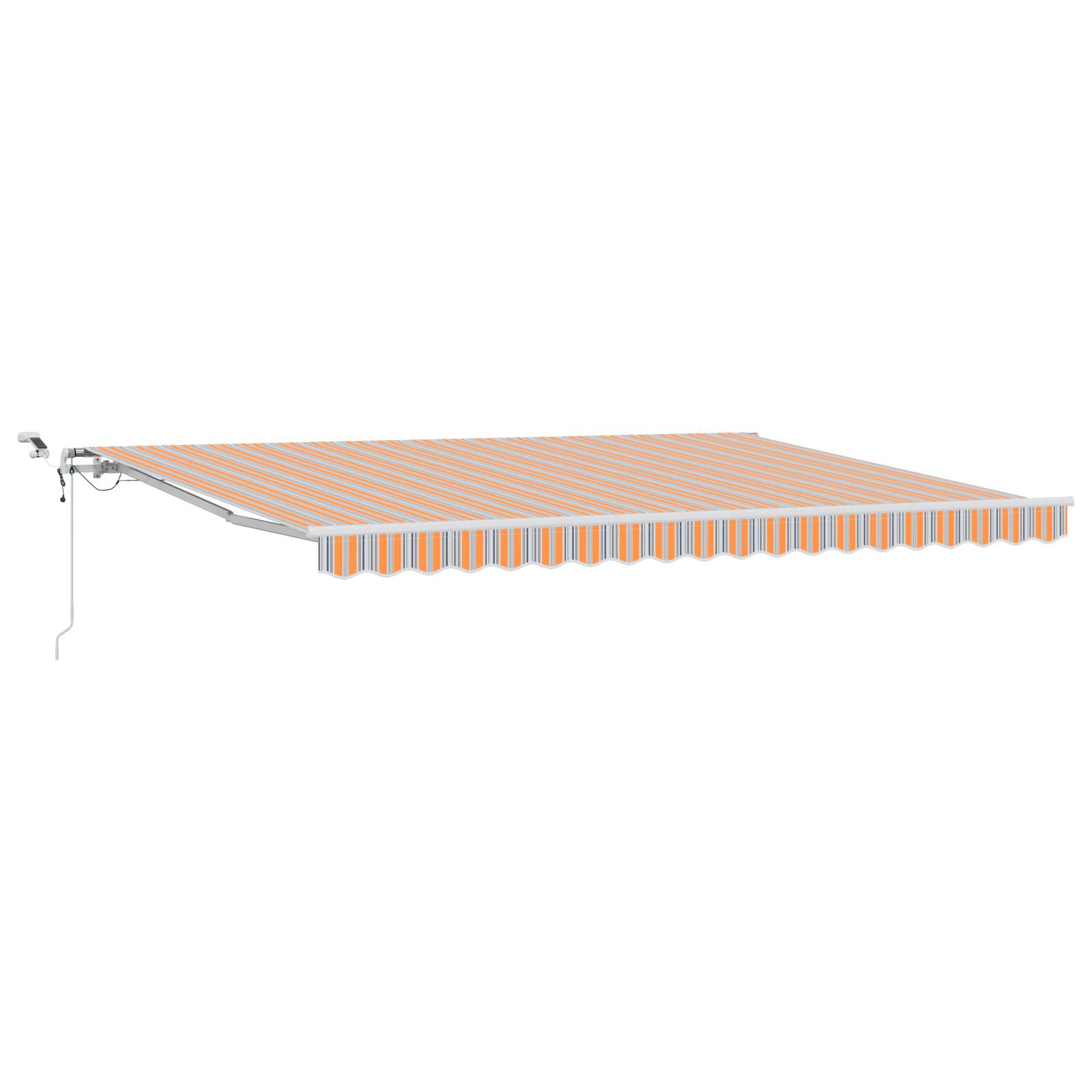 vidaXL Automatische einziehbare Markise mit LED-Multicolor-Streifen 450x300 cm