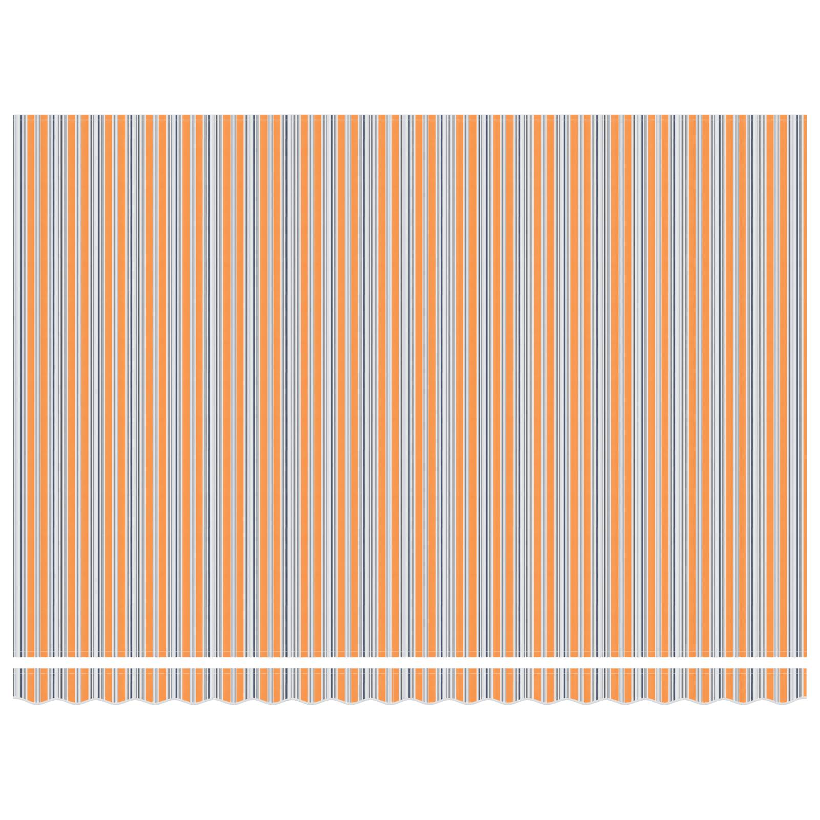 vidaXL Manuelle einziehbare Markise mit mehrfarbigem Streifen 450x300 cm