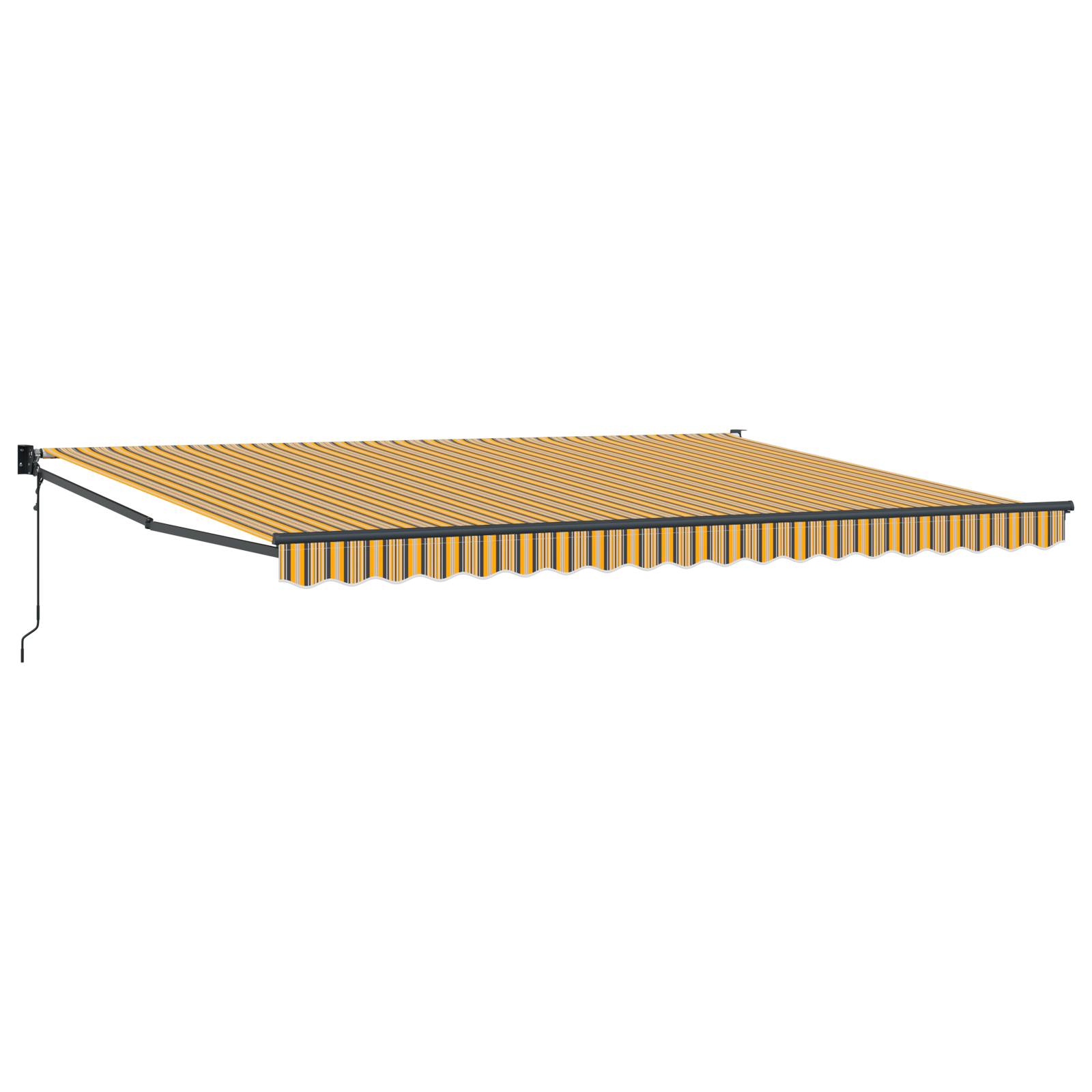 vidaXL Automatische Einziehbare Markise Multicolour Stripe 450x300 cm