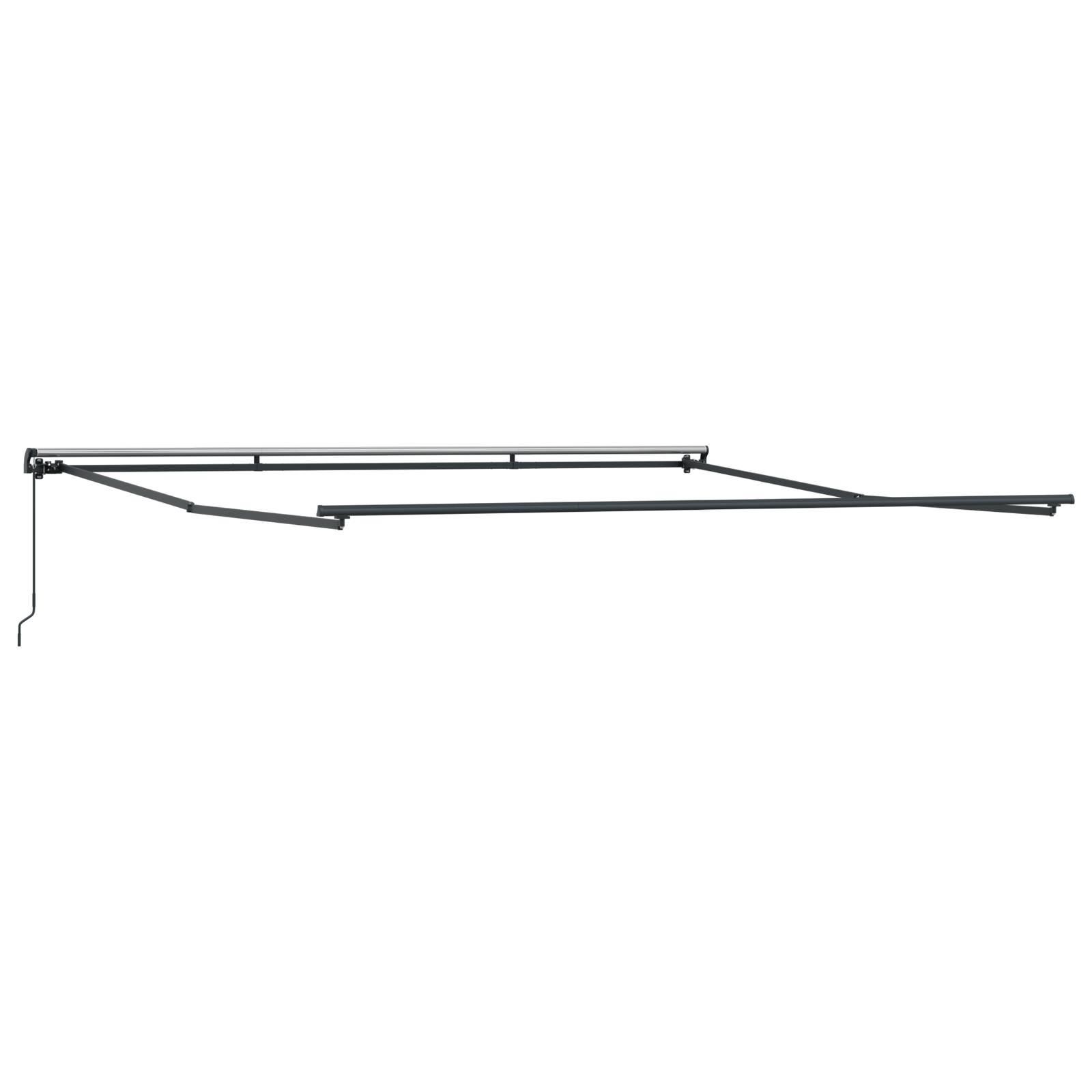 vidaXL Manuelle einziehbare Markise mit mehrfarbigem Streifen 450x350 cm