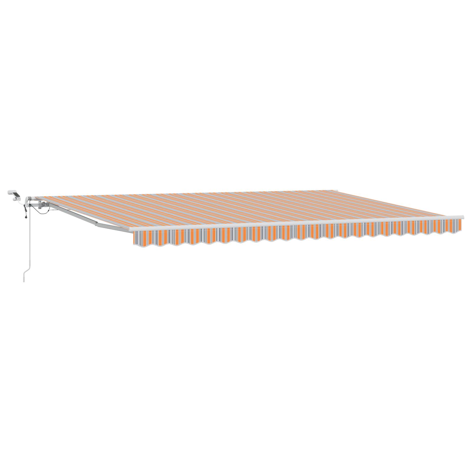 vidaXL automatische einziehbare Markise mit LED Farbwechselstreifen 500x300 cm