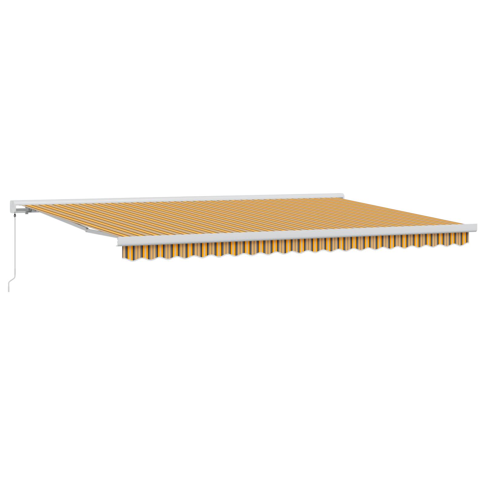 vidaXL Manuelle Einziehbare Markise Gestreift 500x300 cm