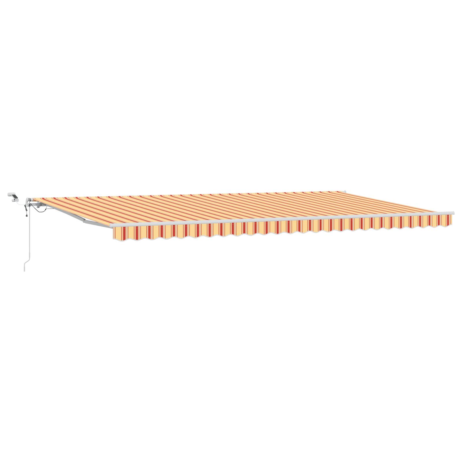 vidaXL Automatische einziehbare Markise mit LED in Gelb und Orange 600x350 cm