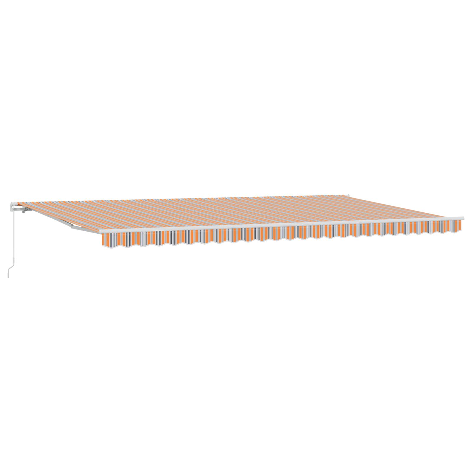 vidaXL Manuelle Einziehbare Markise mit bunten Streifen 600x300 cm