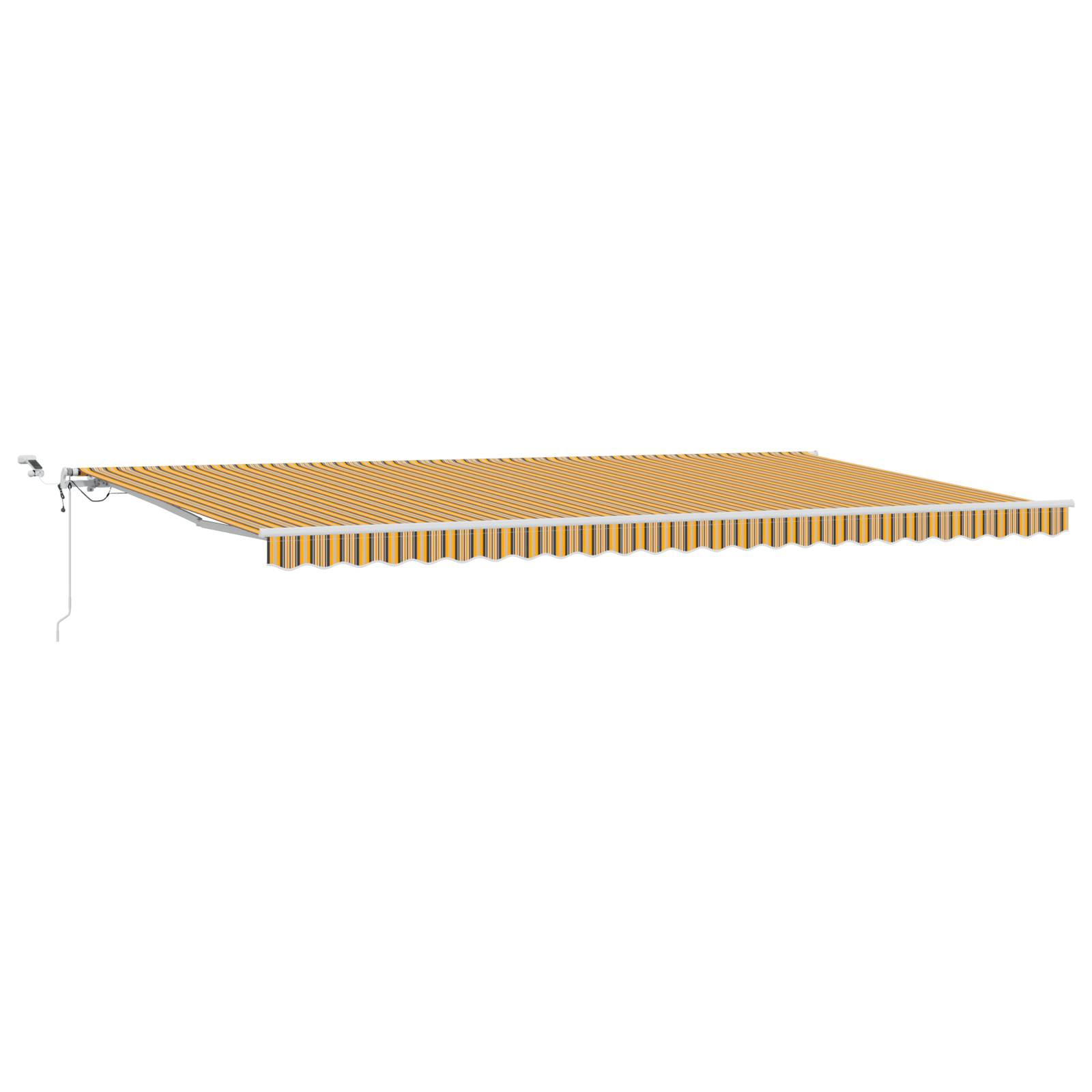 vidaXL Automatische einziehbare Markise mit LED Multicolor Streifen 600x300 cm