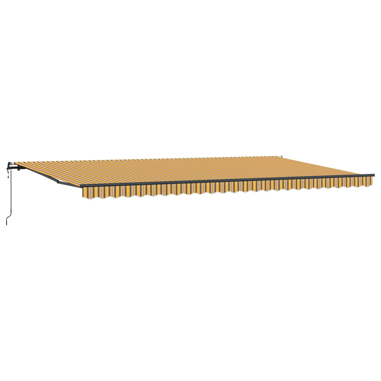 vidaXL Automatische einziehbare Markise Mehrfarbige Streifen 600x350 cm