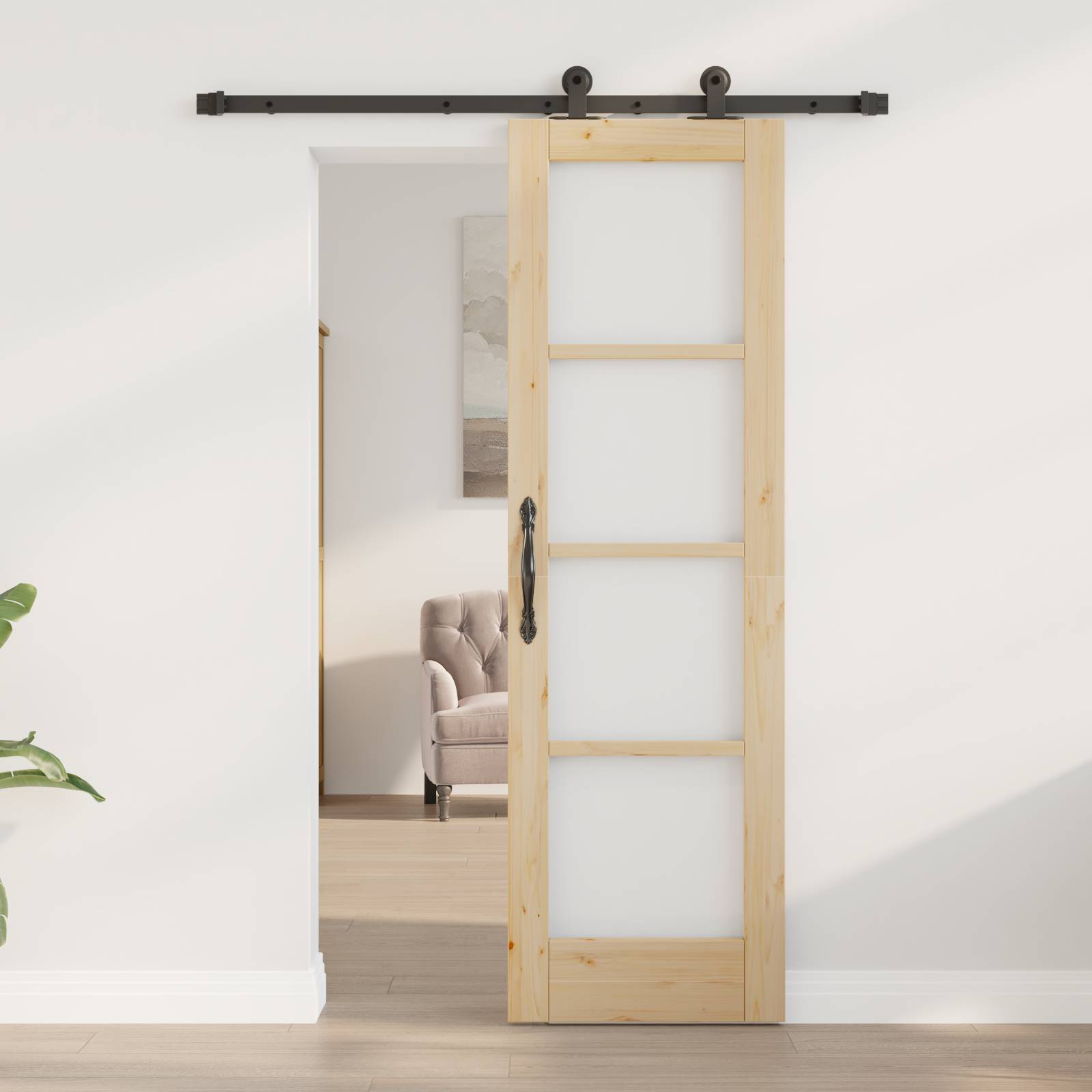 vidaXL Schiebetür mit Hardware-Set 'ORKDAL'61 x 198,5 cm