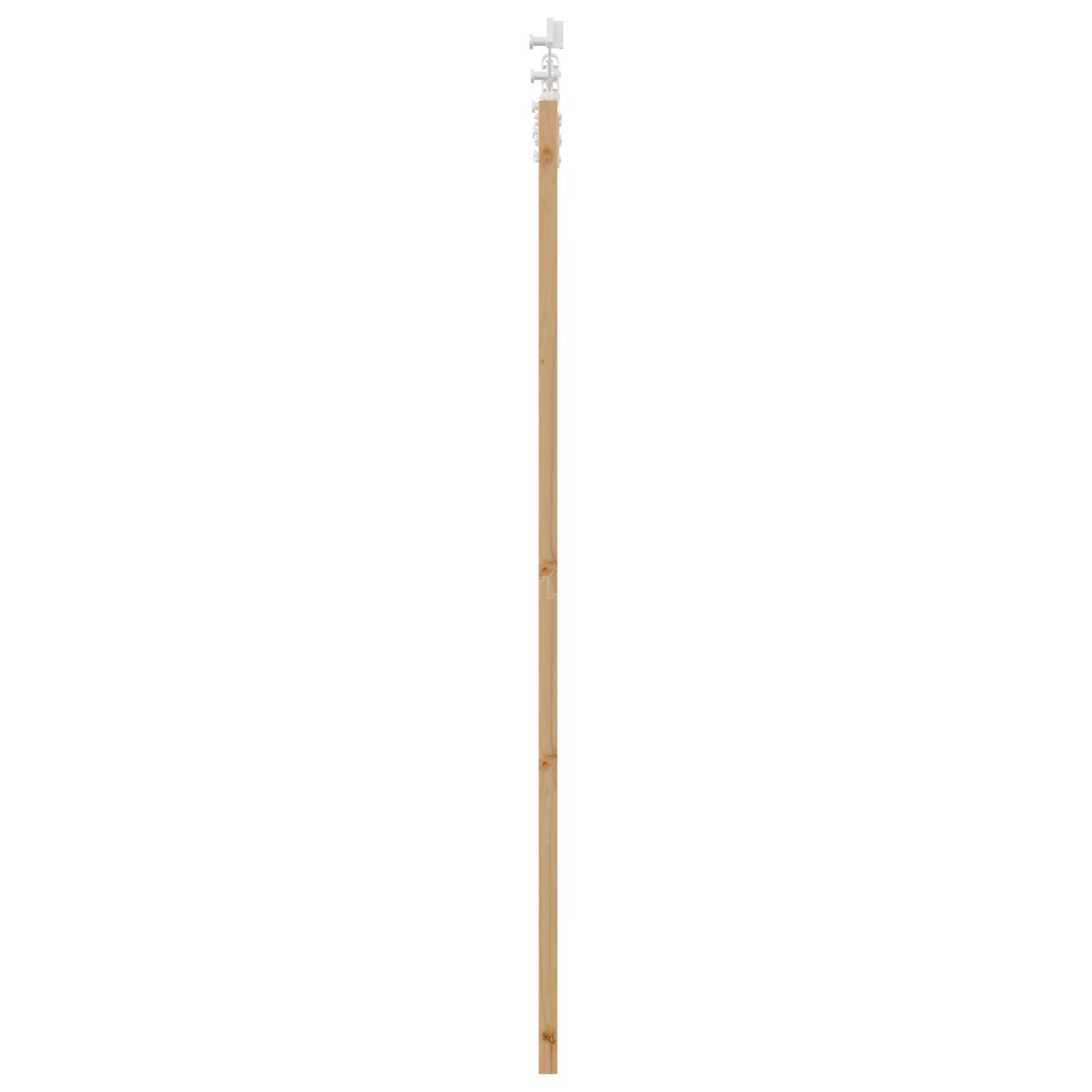 vidaXL Schiebetür mit Zubehörset 61x198,5 cm Massivholz Kiefer