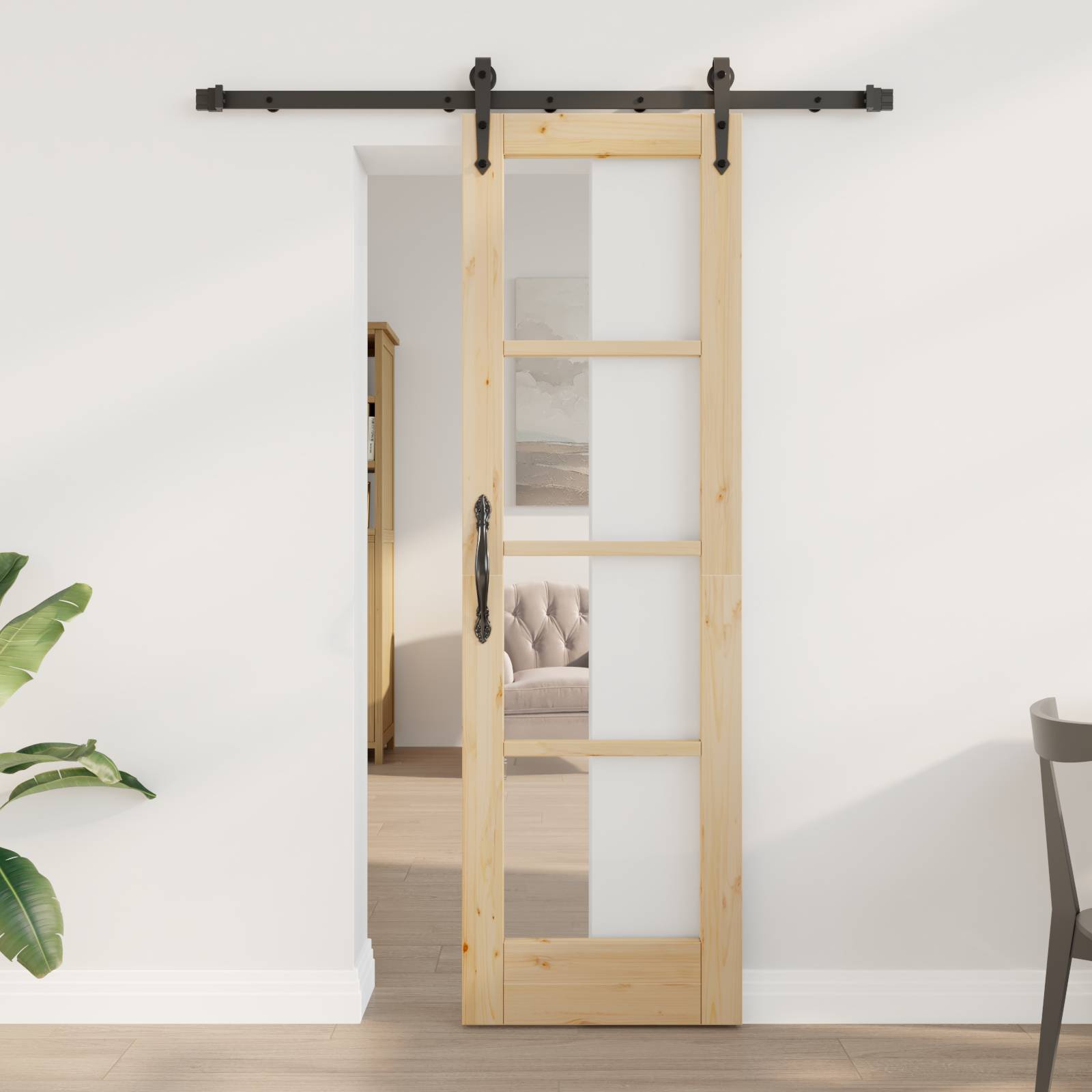 vidaXL Schiebetür mit Zubehör Set "ORKDAL" 61x198,5 cm
