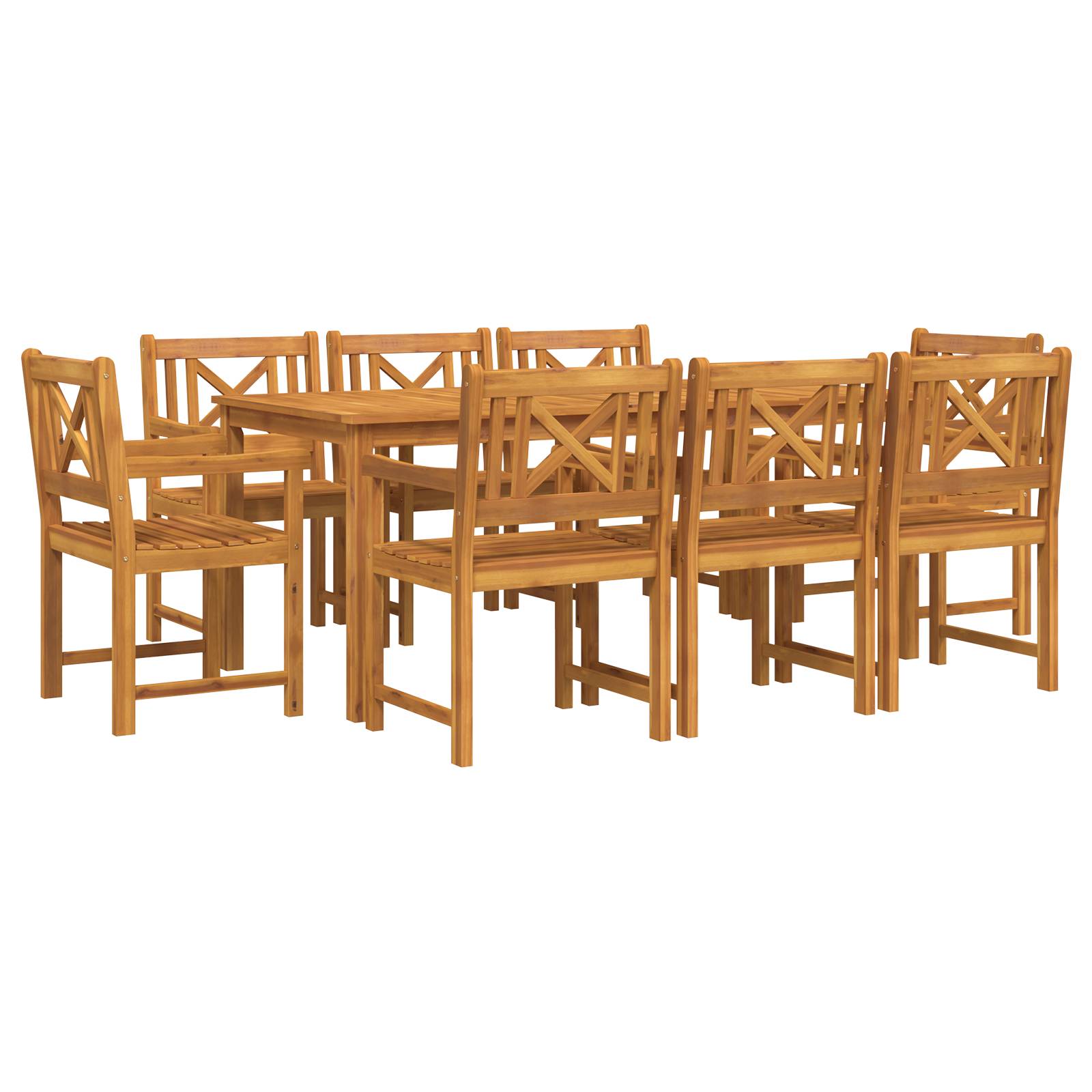 vidaXL Gartenstühle 2 Stk 56x56x90 cm Massivholz Akazie