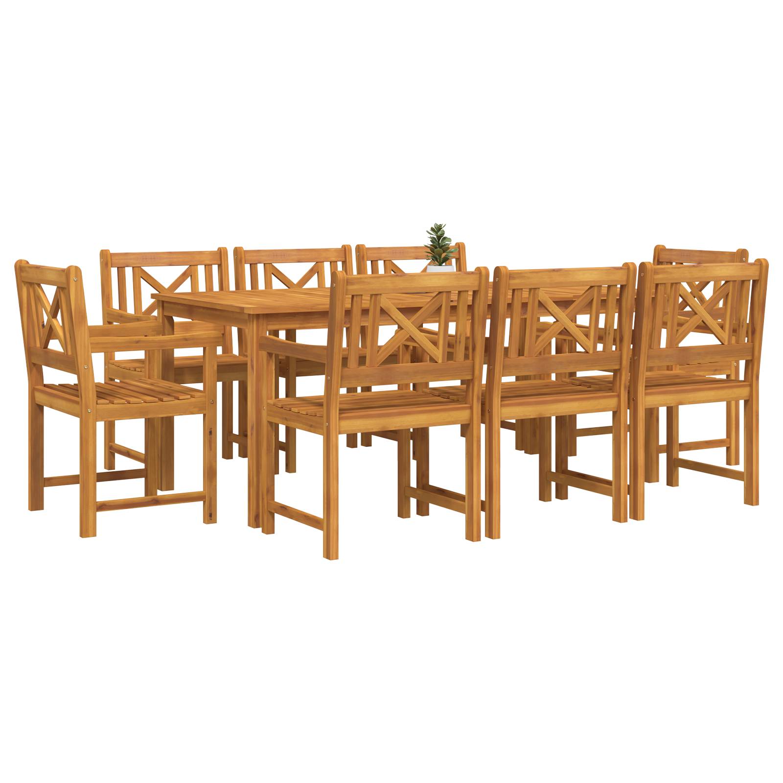 vidaXL Gartenstühle 2 Stk 56x56x90 cm Massivholz Akazie
