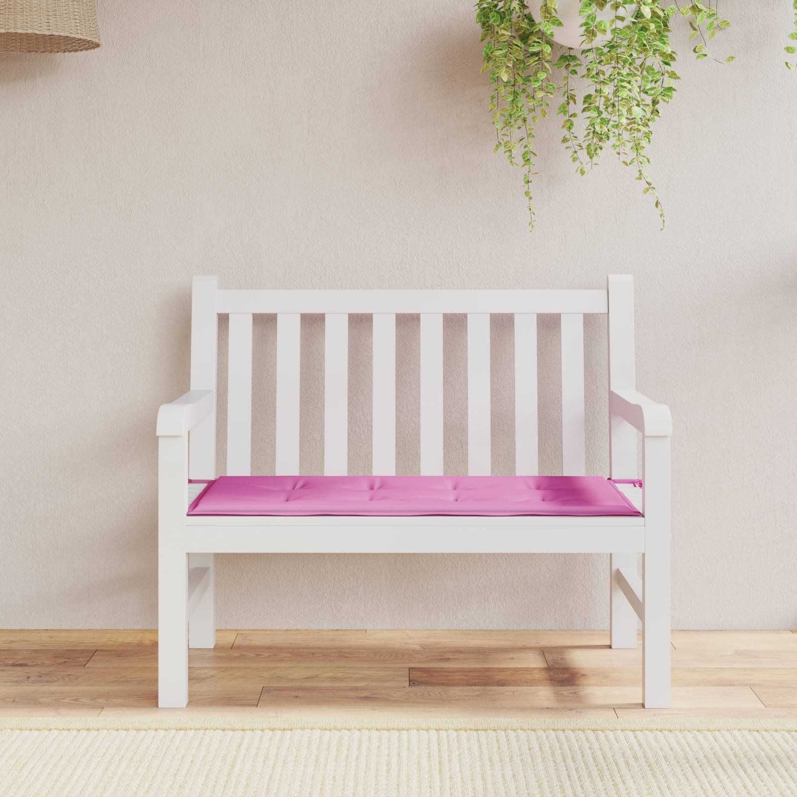 vidaXL Gartenbank-Auflage Rosa 100x50x4 cm Oxford-Gewebe