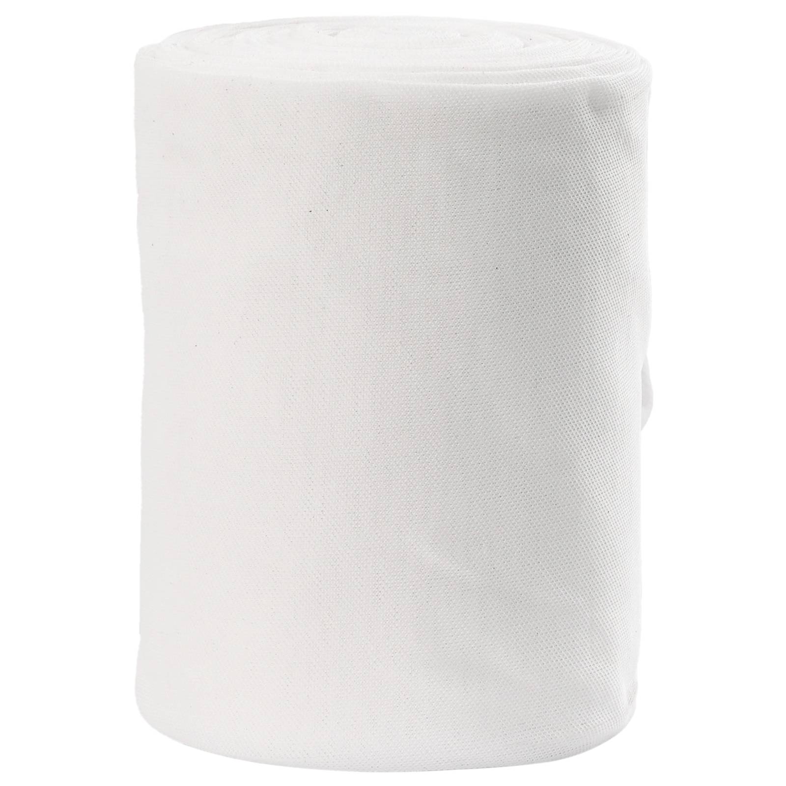 vidaXL Polyester-Bastelstoffrolle Weiß Polyester Mittel Leicht