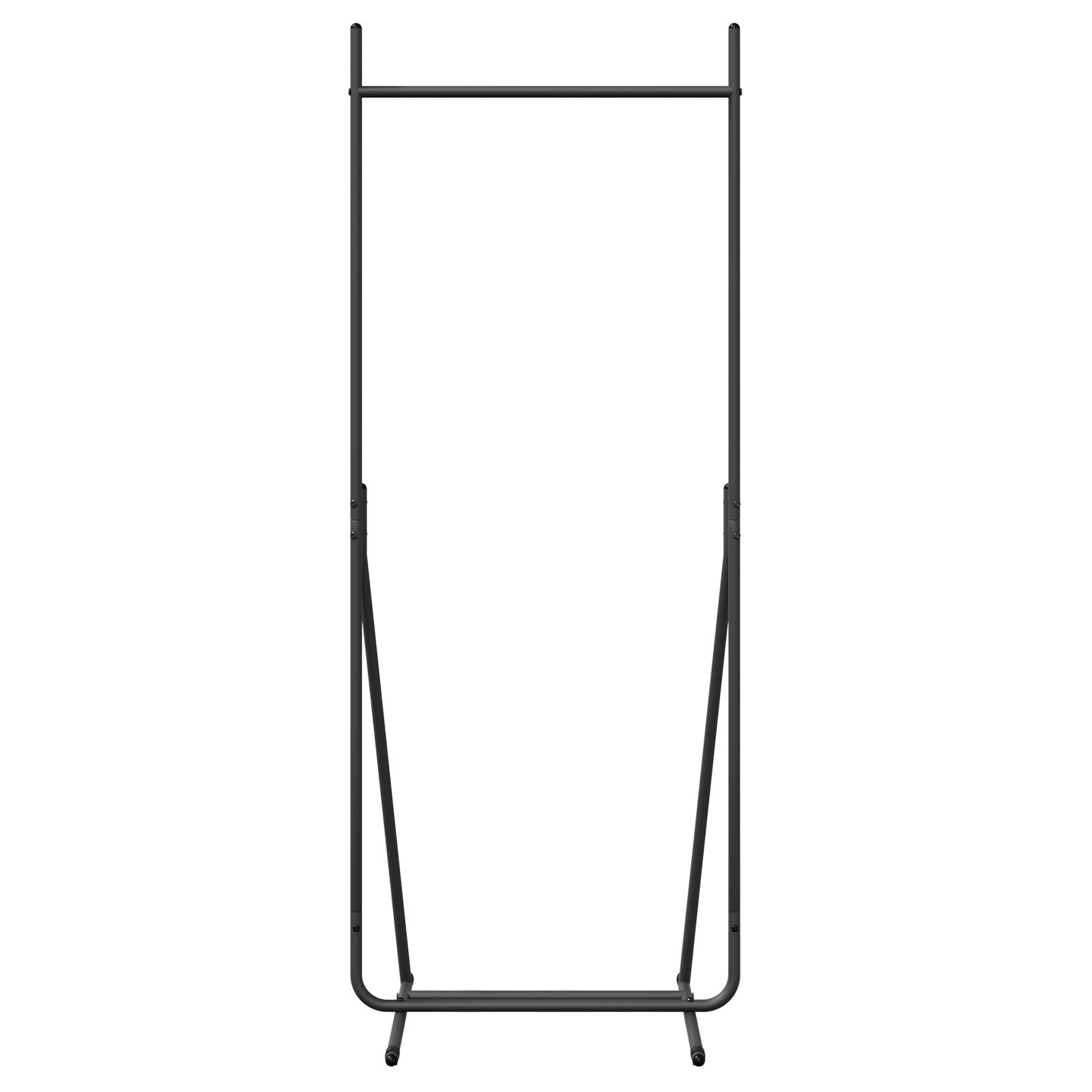 vidaXL Kleiderständer Schwarz Metall Mittel Tragbar Kleiderständer